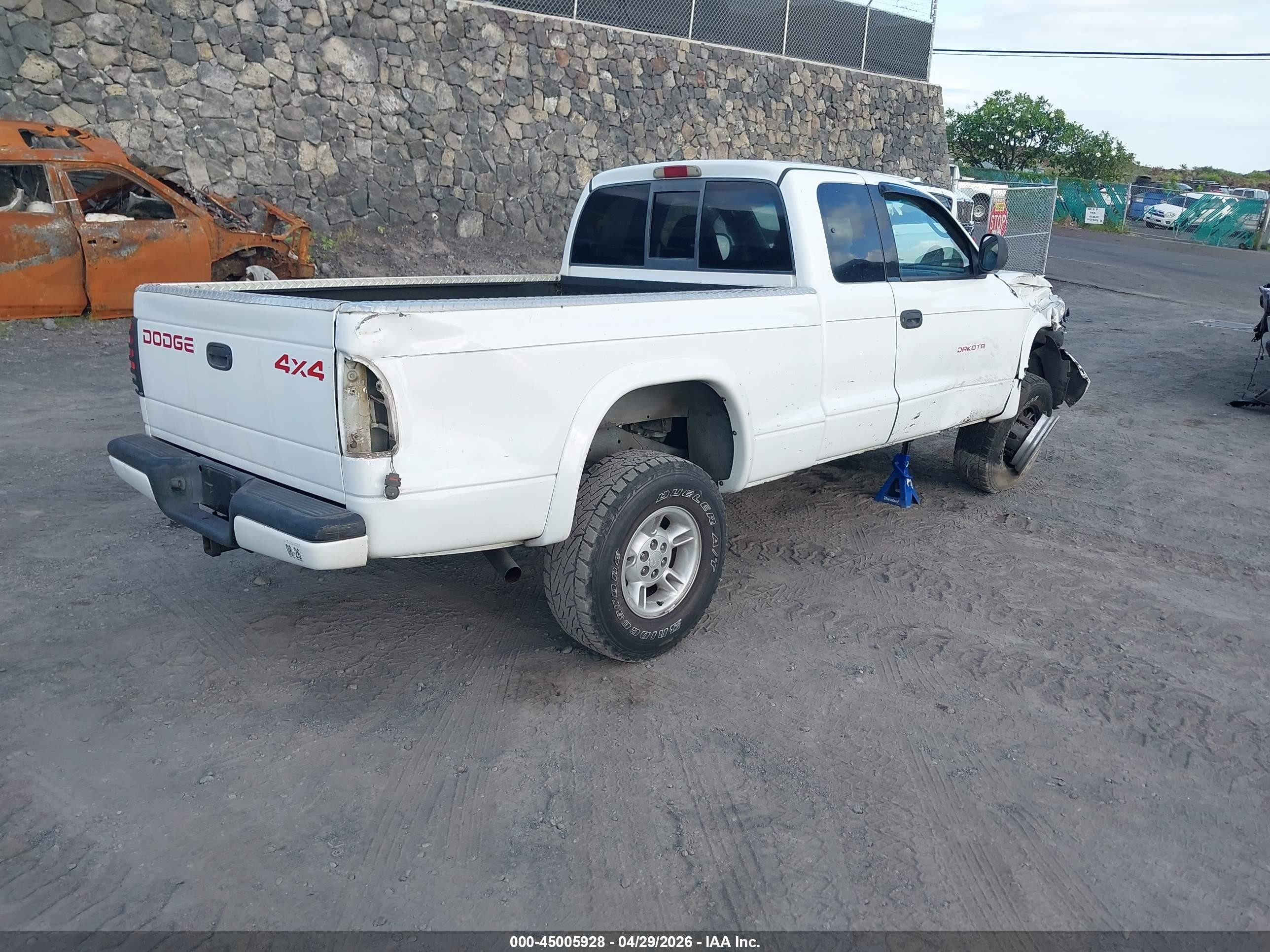 1999 Dodge Dakota Slt/sport White vin: 1B7GG22X5XS190716