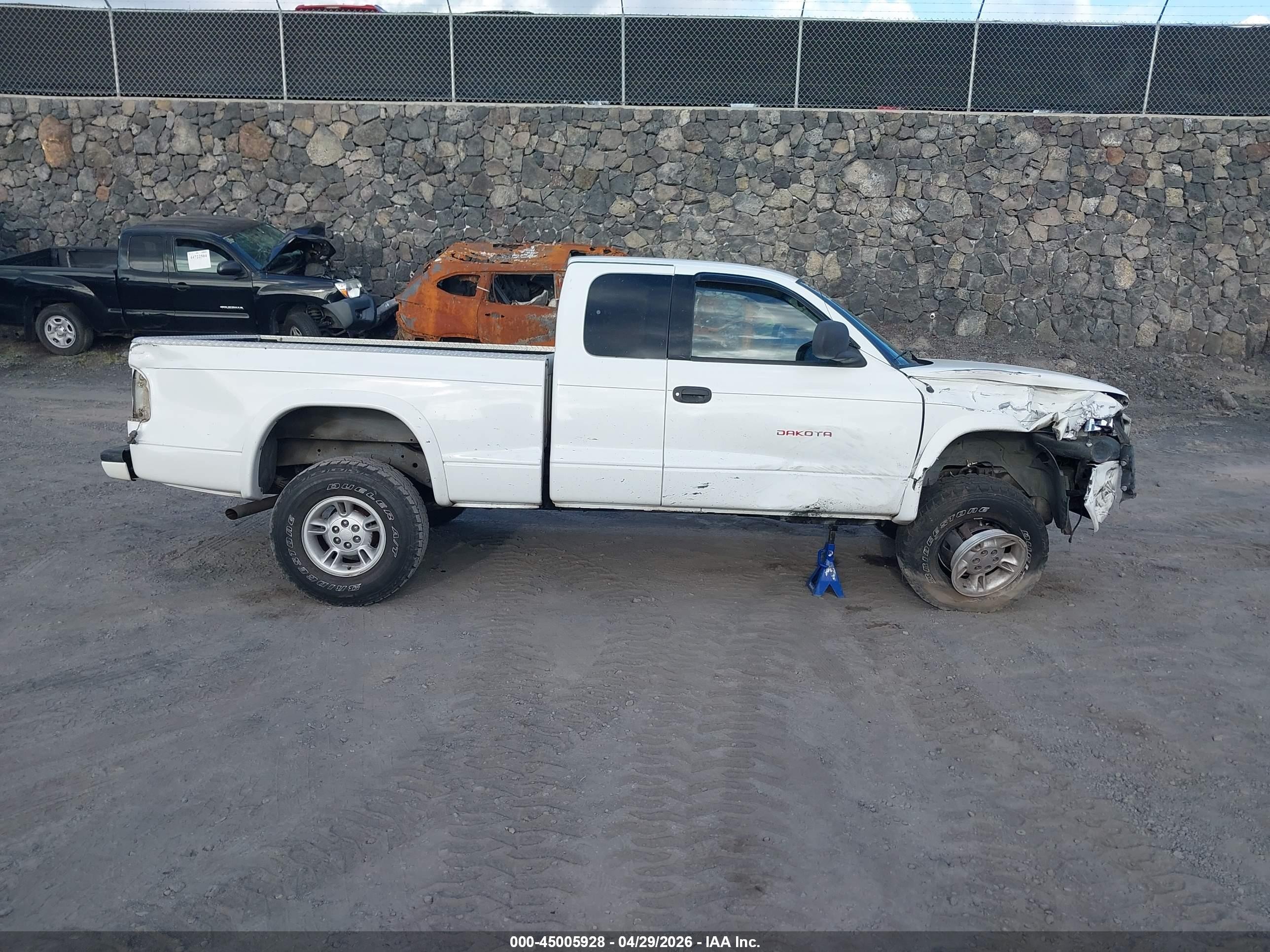 1999 Dodge Dakota Slt/sport White vin: 1B7GG22X5XS190716