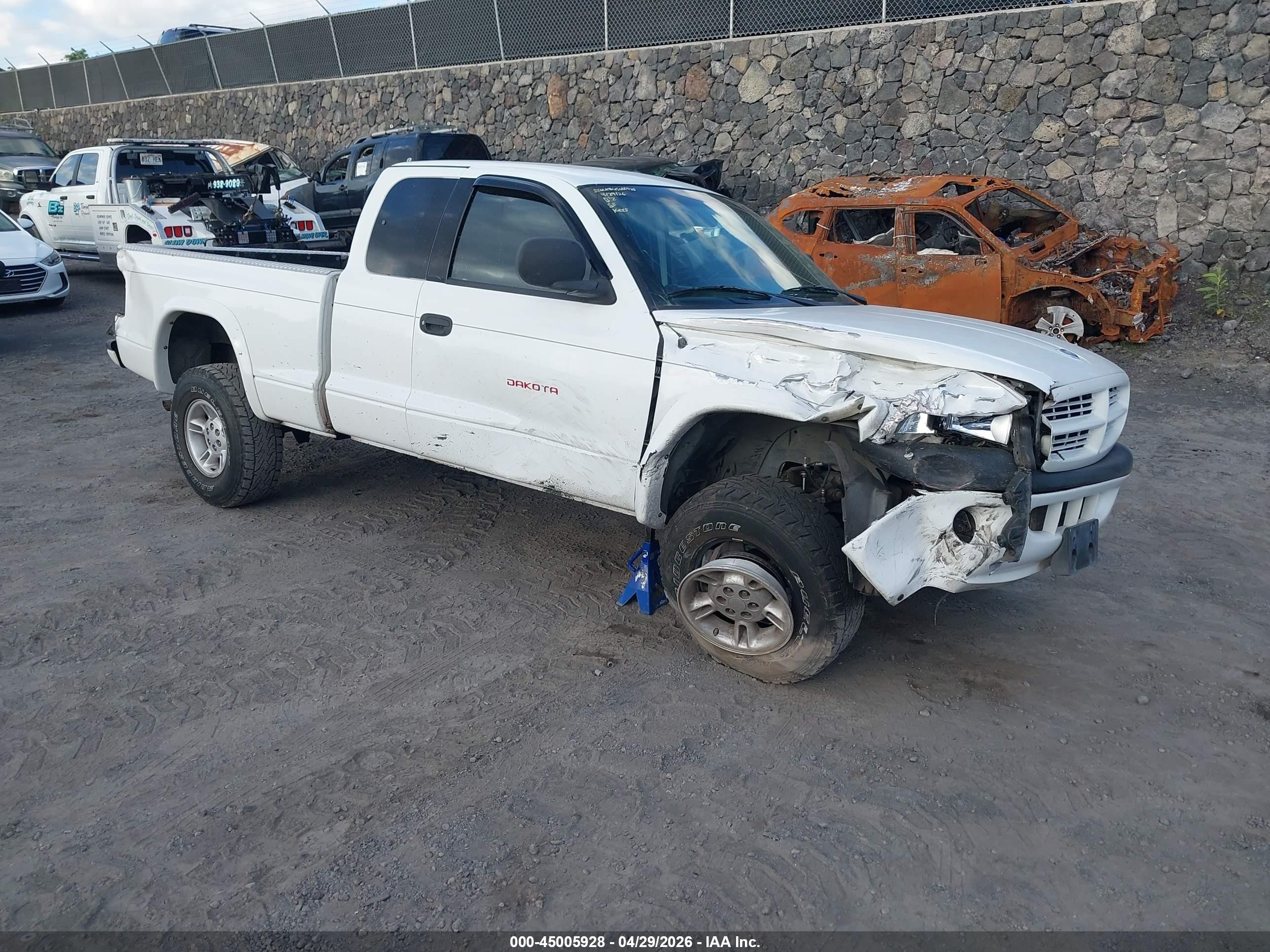 1999 Dodge Dakota Slt/sport White vin: 1B7GG22X5XS190716