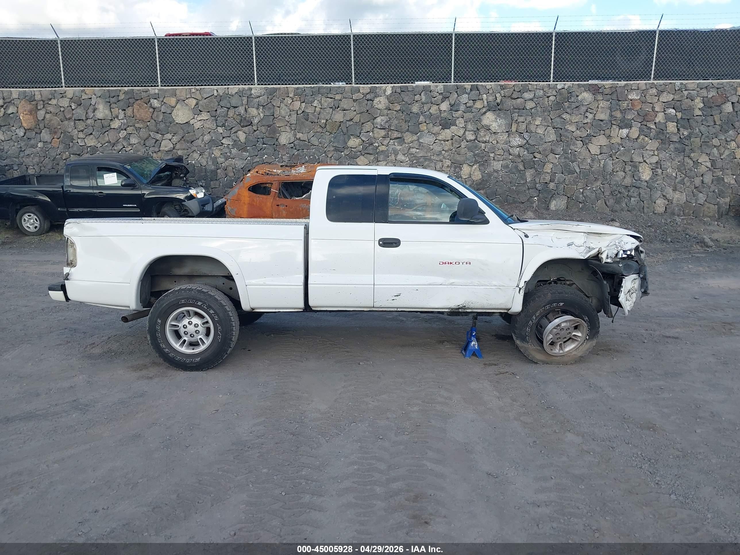 1999 Dodge Dakota Slt/sport White vin: 1B7GG22X5XS190716