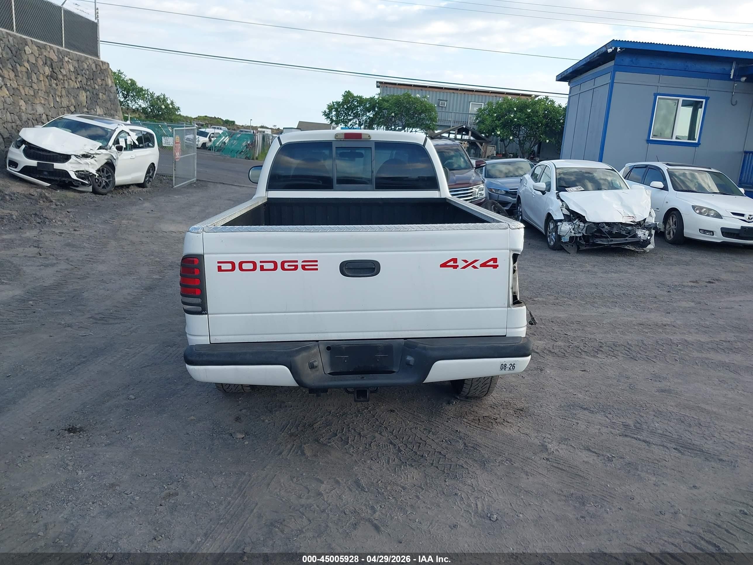 1999 Dodge Dakota Slt/sport White vin: 1B7GG22X5XS190716