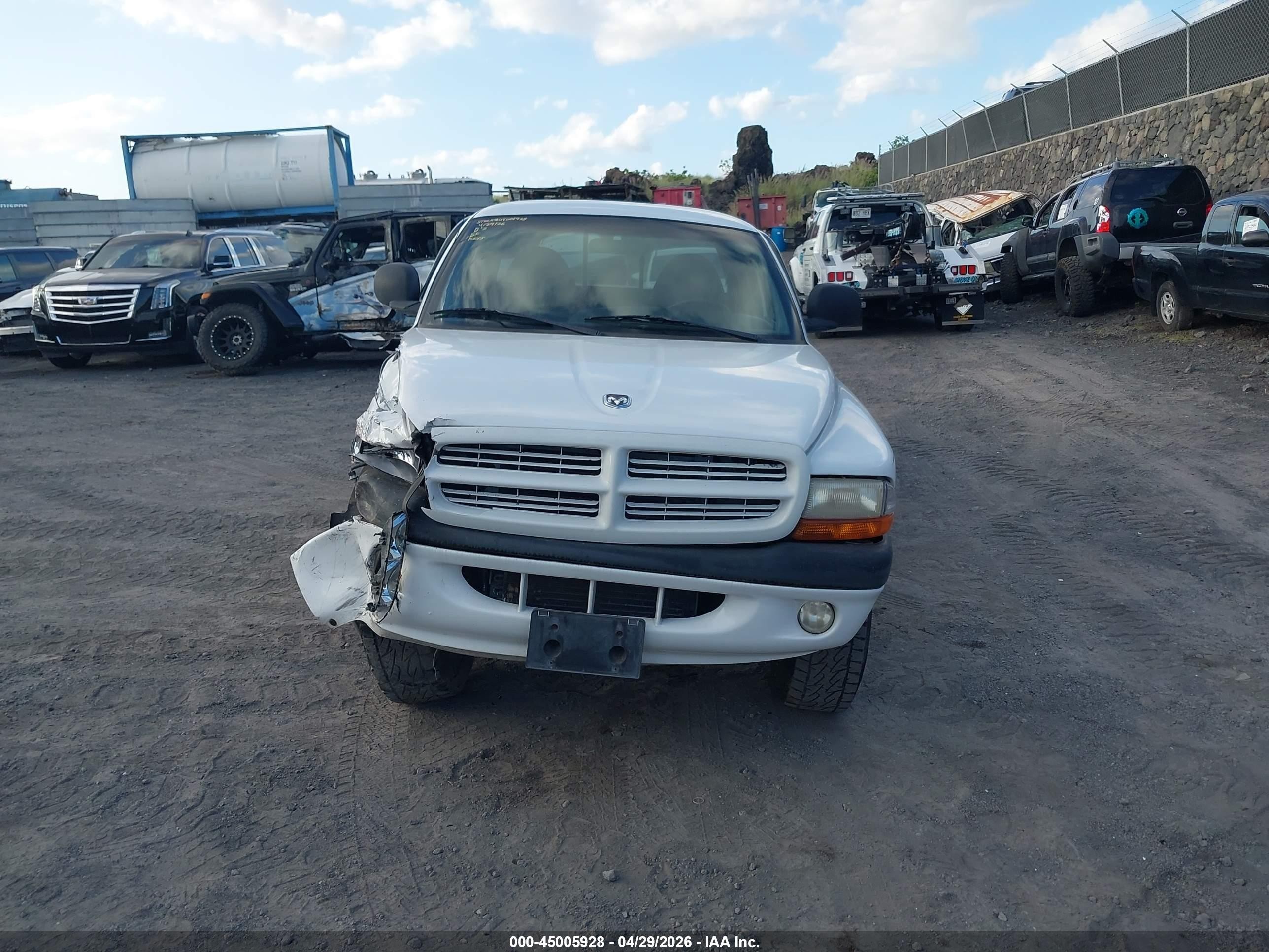 1999 Dodge Dakota Slt/sport White vin: 1B7GG22X5XS190716