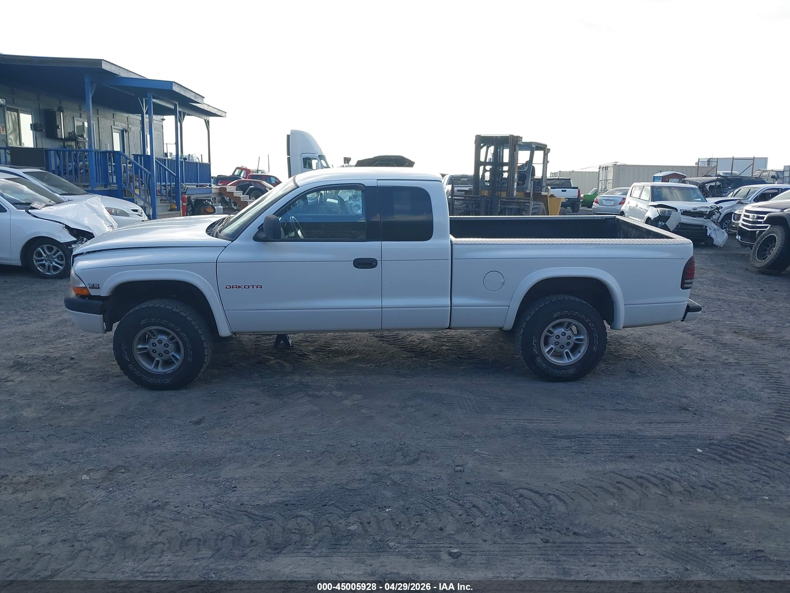1999 Dodge Dakota Slt/sport White vin: 1B7GG22X5XS190716