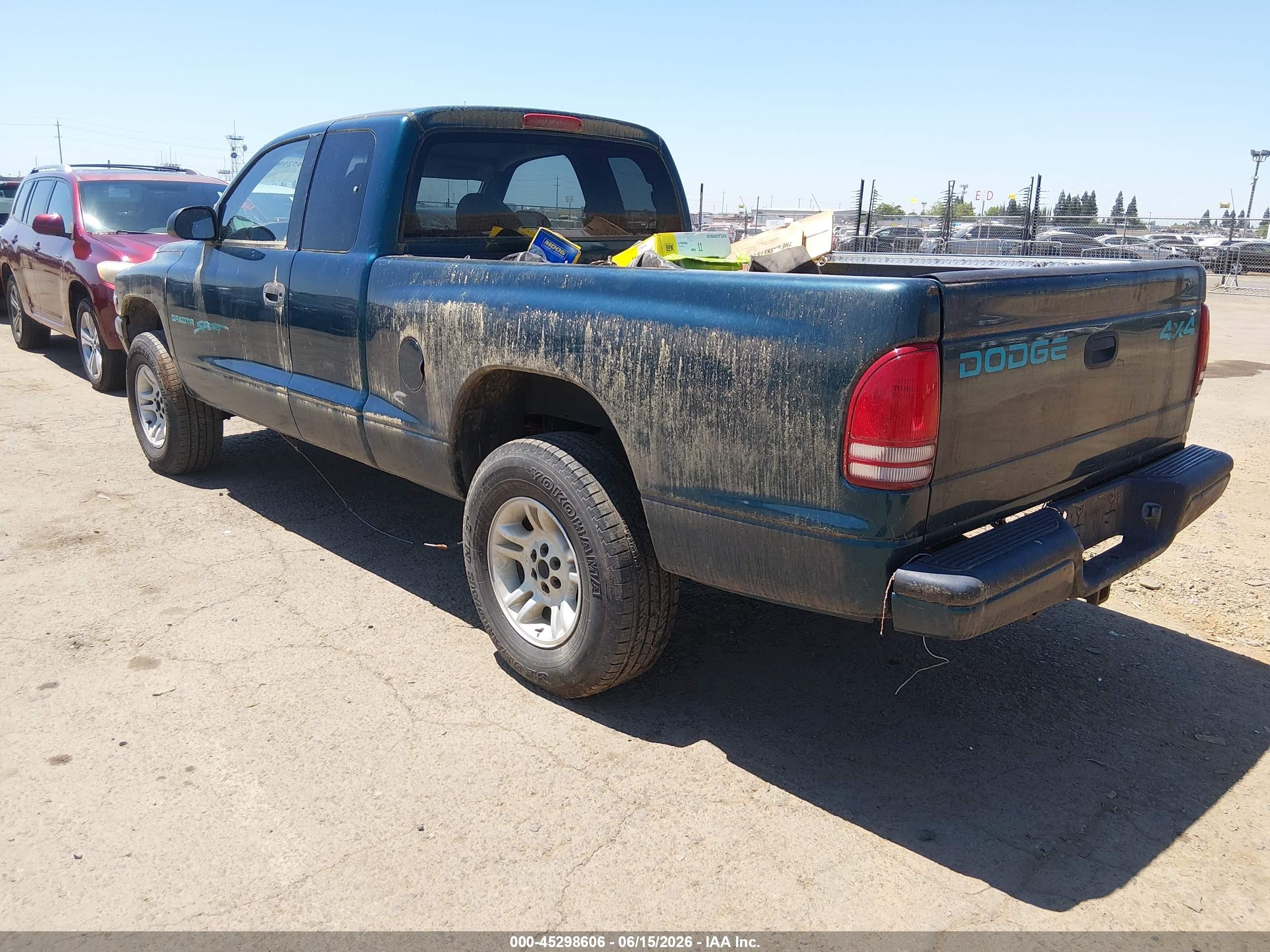 1998 Dodge Dakota Slt/sport Green vin: 1B7GG22X8WS761985