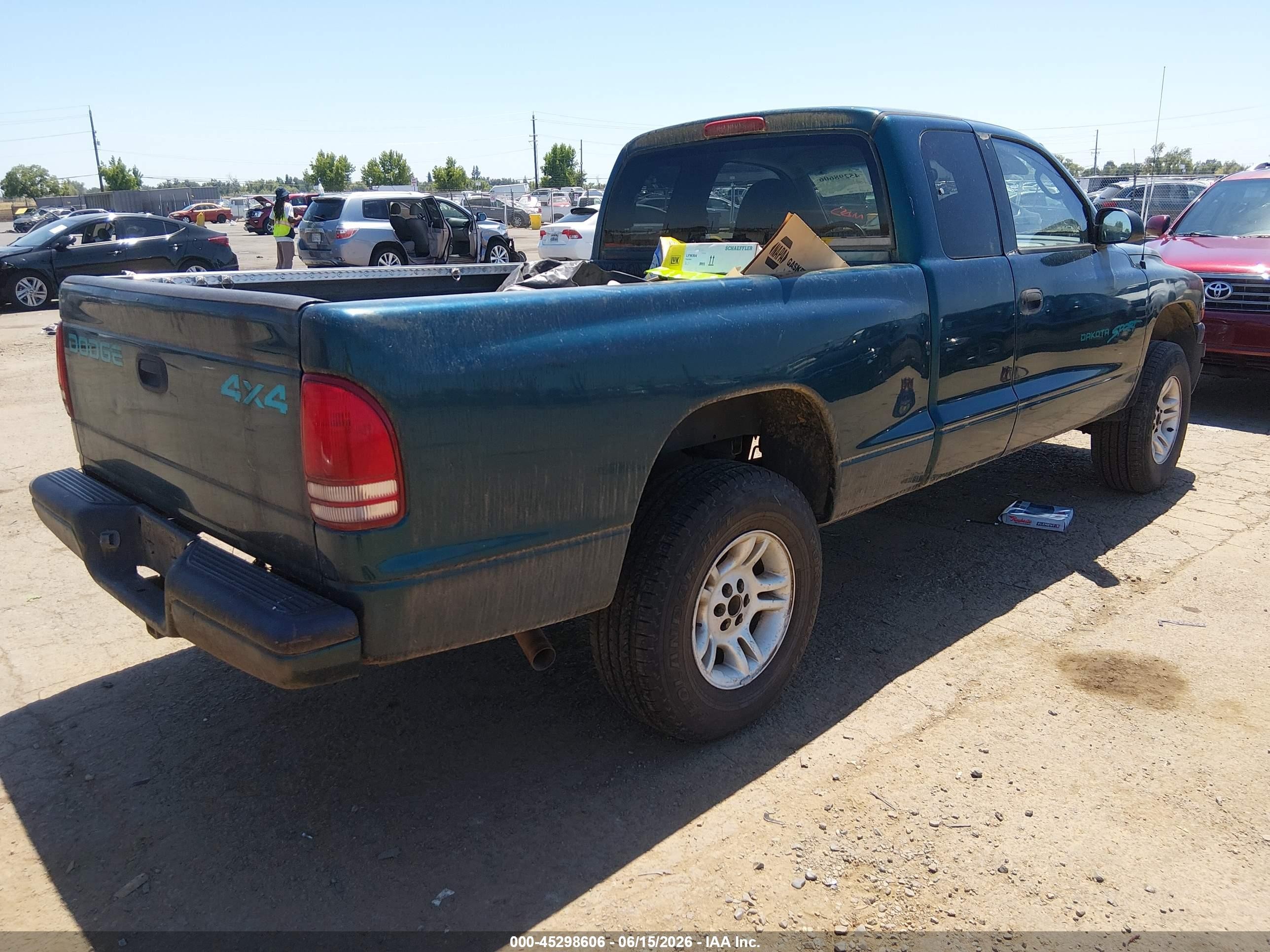 1998 Dodge Dakota Slt/sport Green vin: 1B7GG22X8WS761985