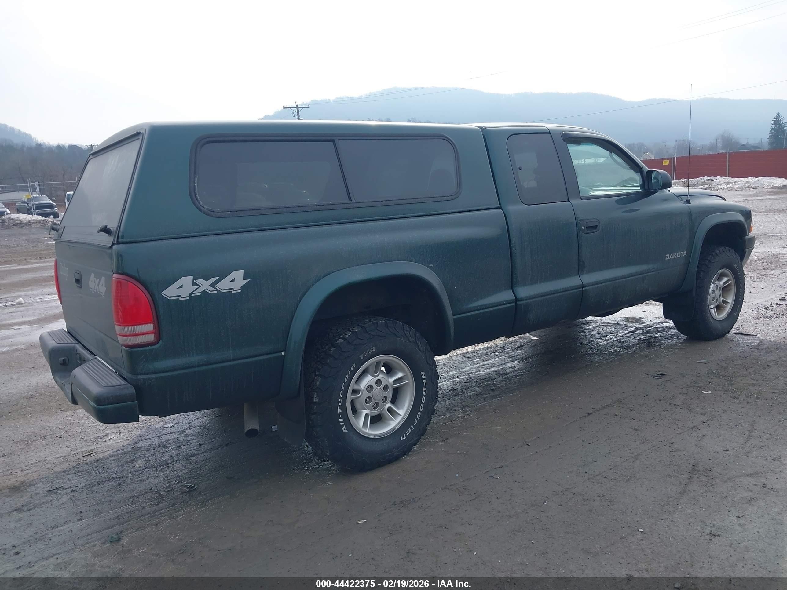 2000 Dodge Dakota Slt/sport Зеленый vin: 1B7GG22X9YS545209