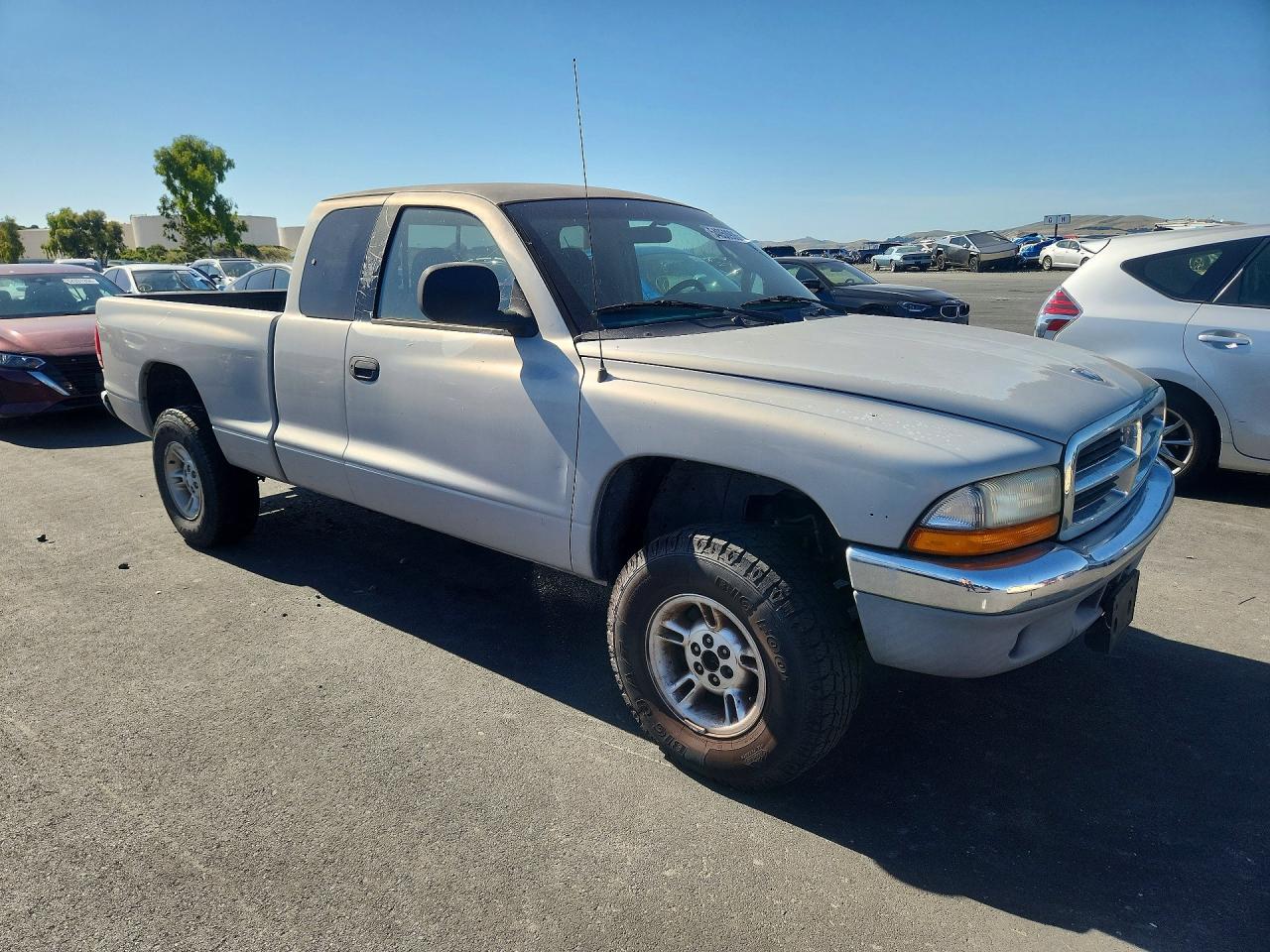 2000 Dodge Dakota Серебряный vin: 1B7GG22X9YS611659