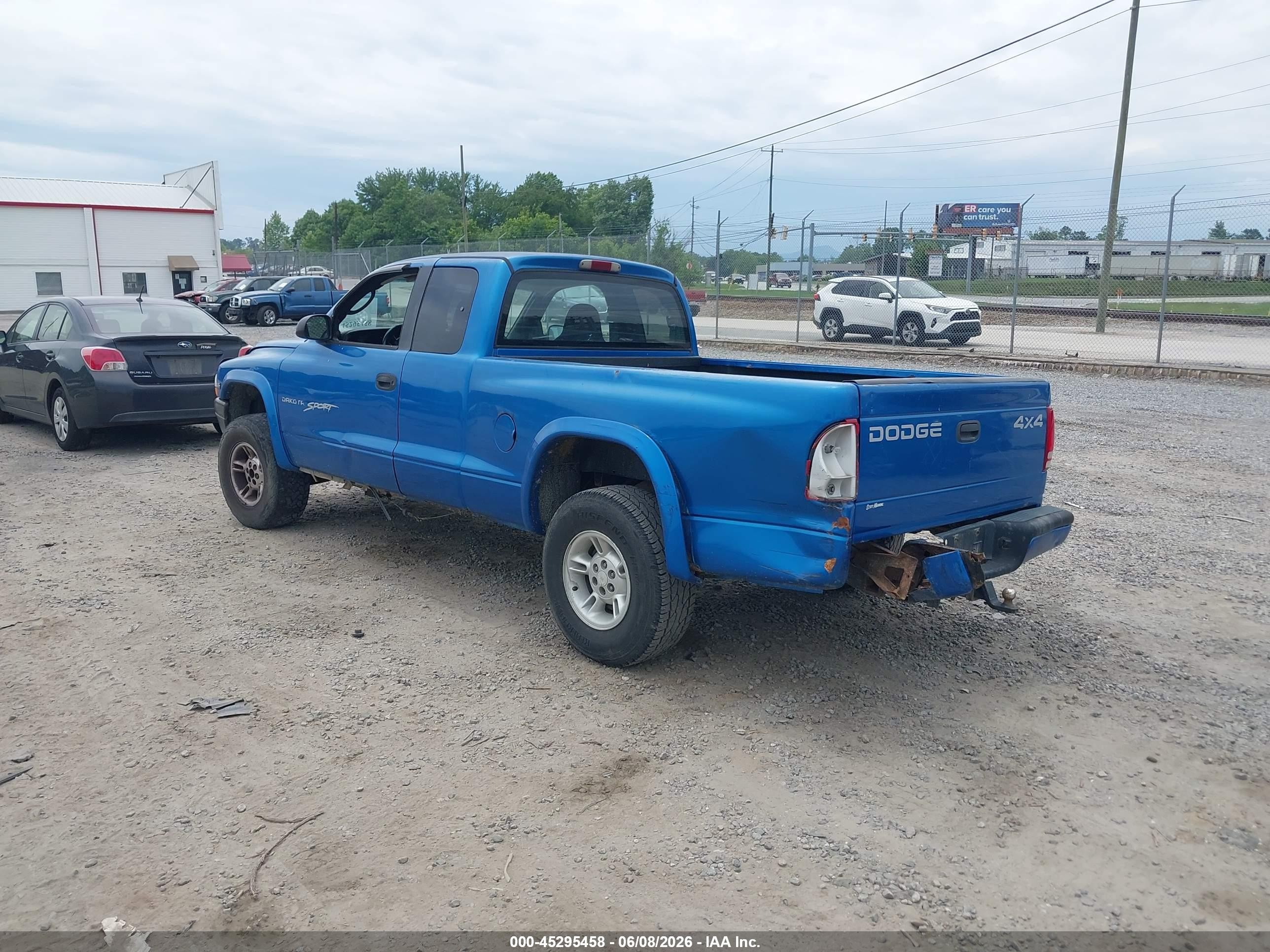 2000 Dodge Dakota Slt/sport Синий vin: 1B7GG22XXYS757472