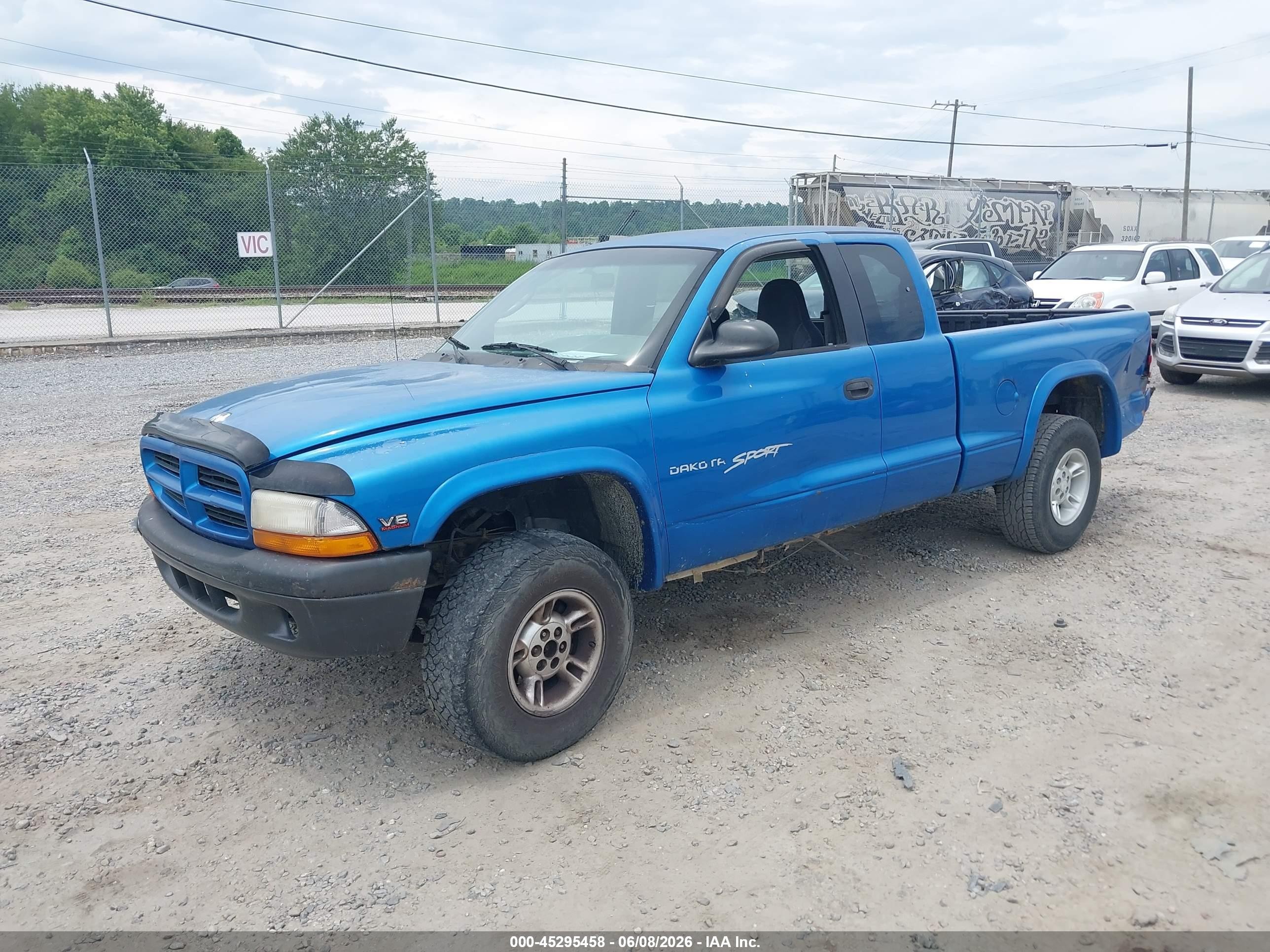 2000 Dodge Dakota Slt/sport Синий vin: 1B7GG22XXYS757472