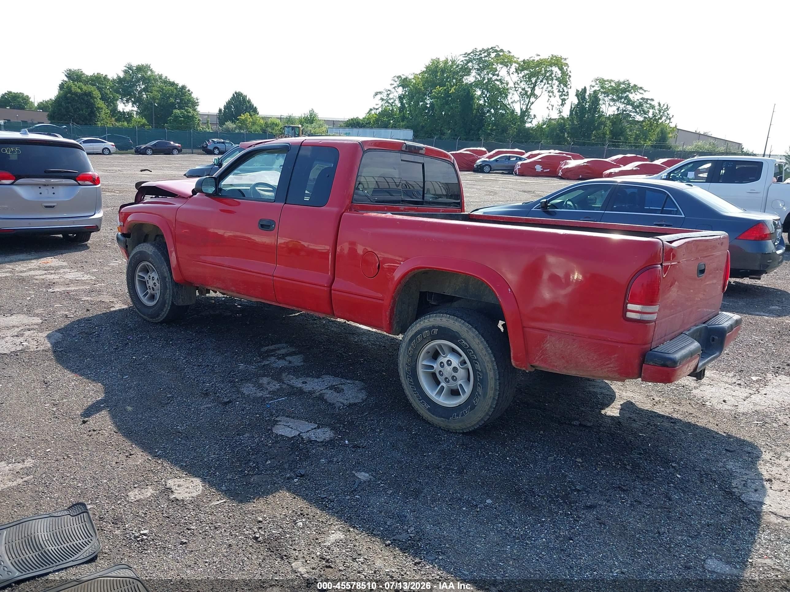 1998 Dodge Dakota Slt/sport Red vin: 1B7GG22Y0WS657953