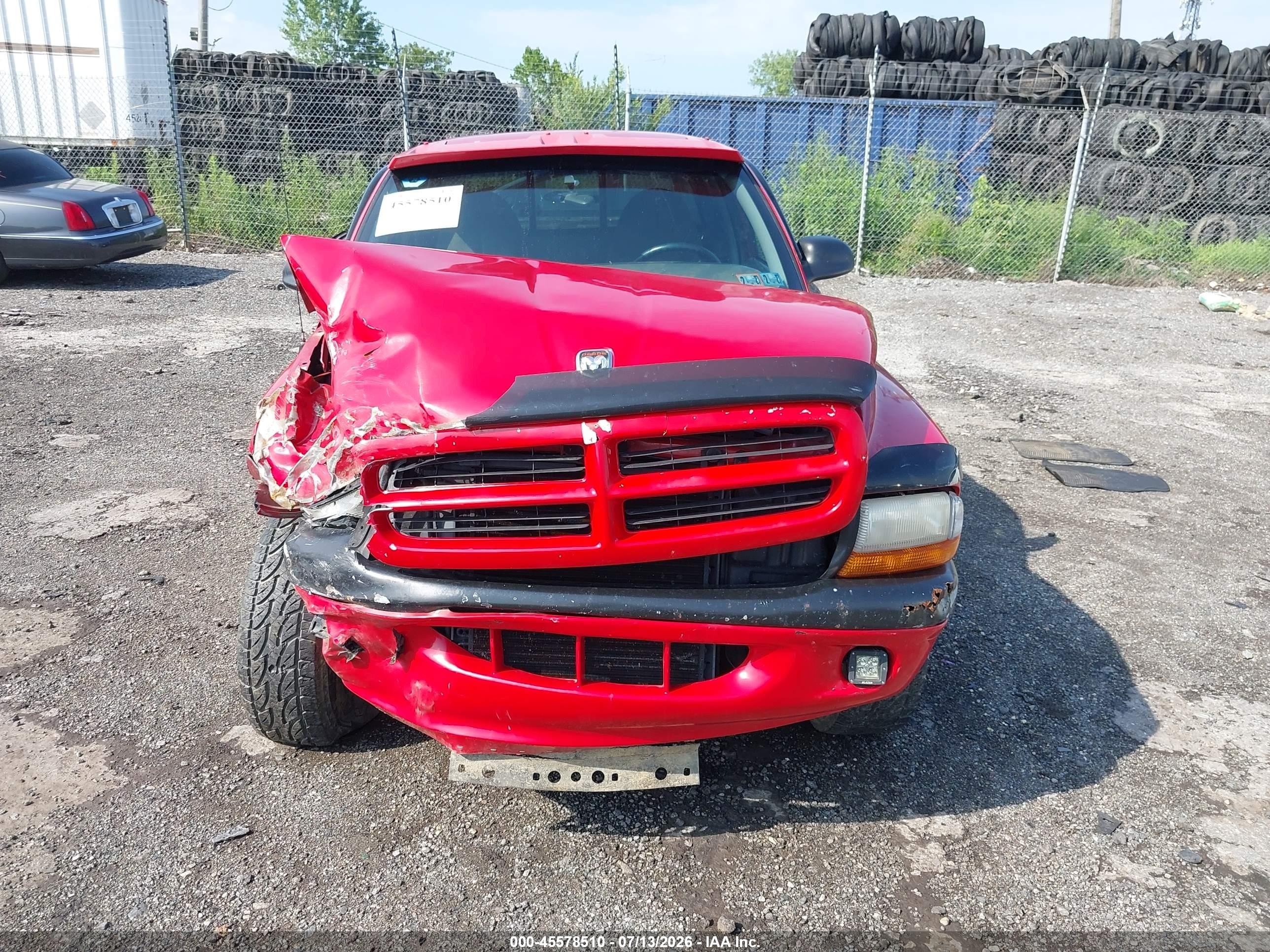 1998 Dodge Dakota Slt/sport Red vin: 1B7GG22Y0WS657953