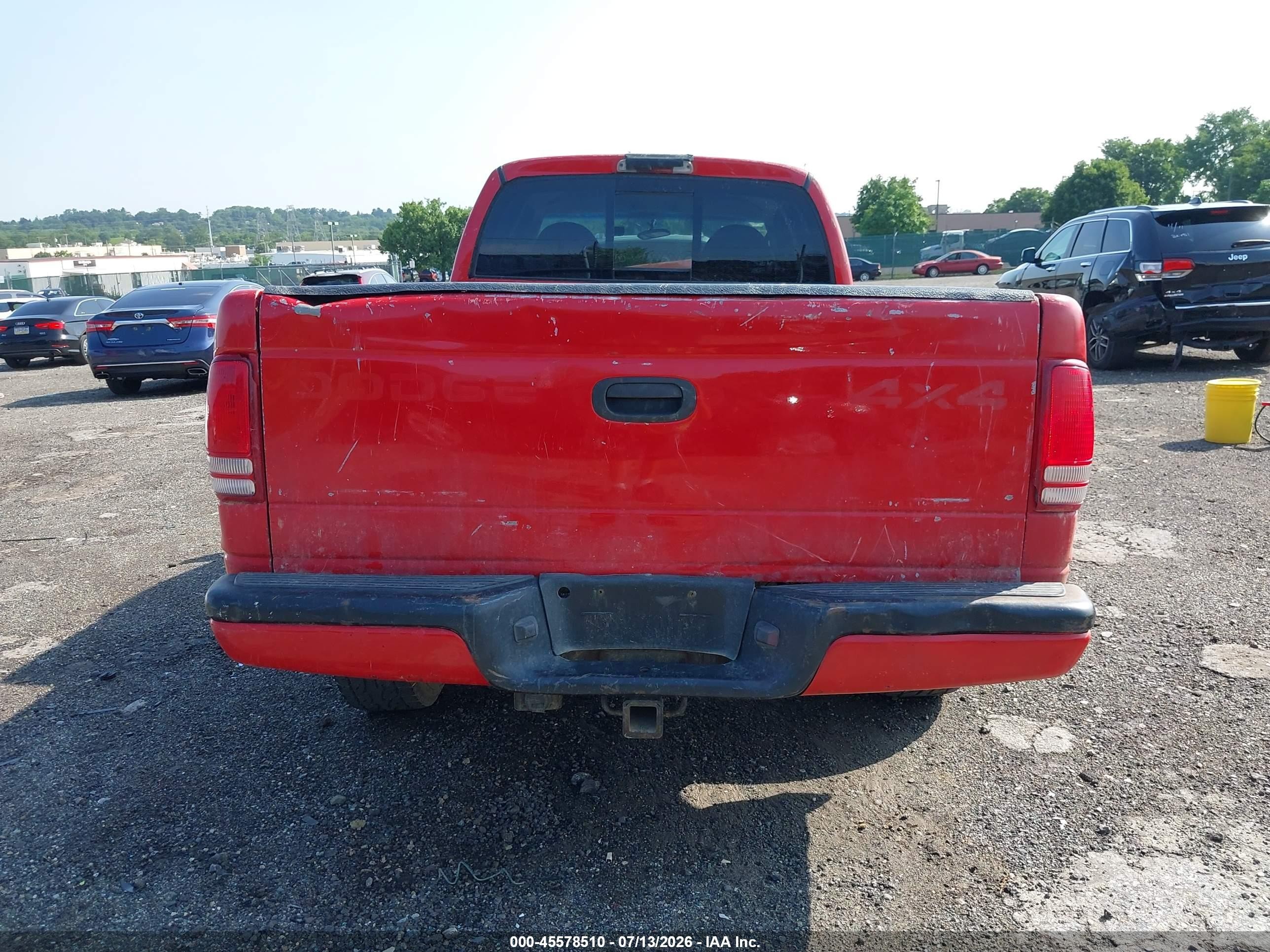 1998 Dodge Dakota Slt/sport Red vin: 1B7GG22Y0WS657953