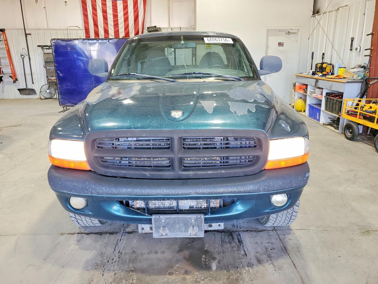 1998 Dodge Dakota Green vin: 1B7GG22Y1WS687687