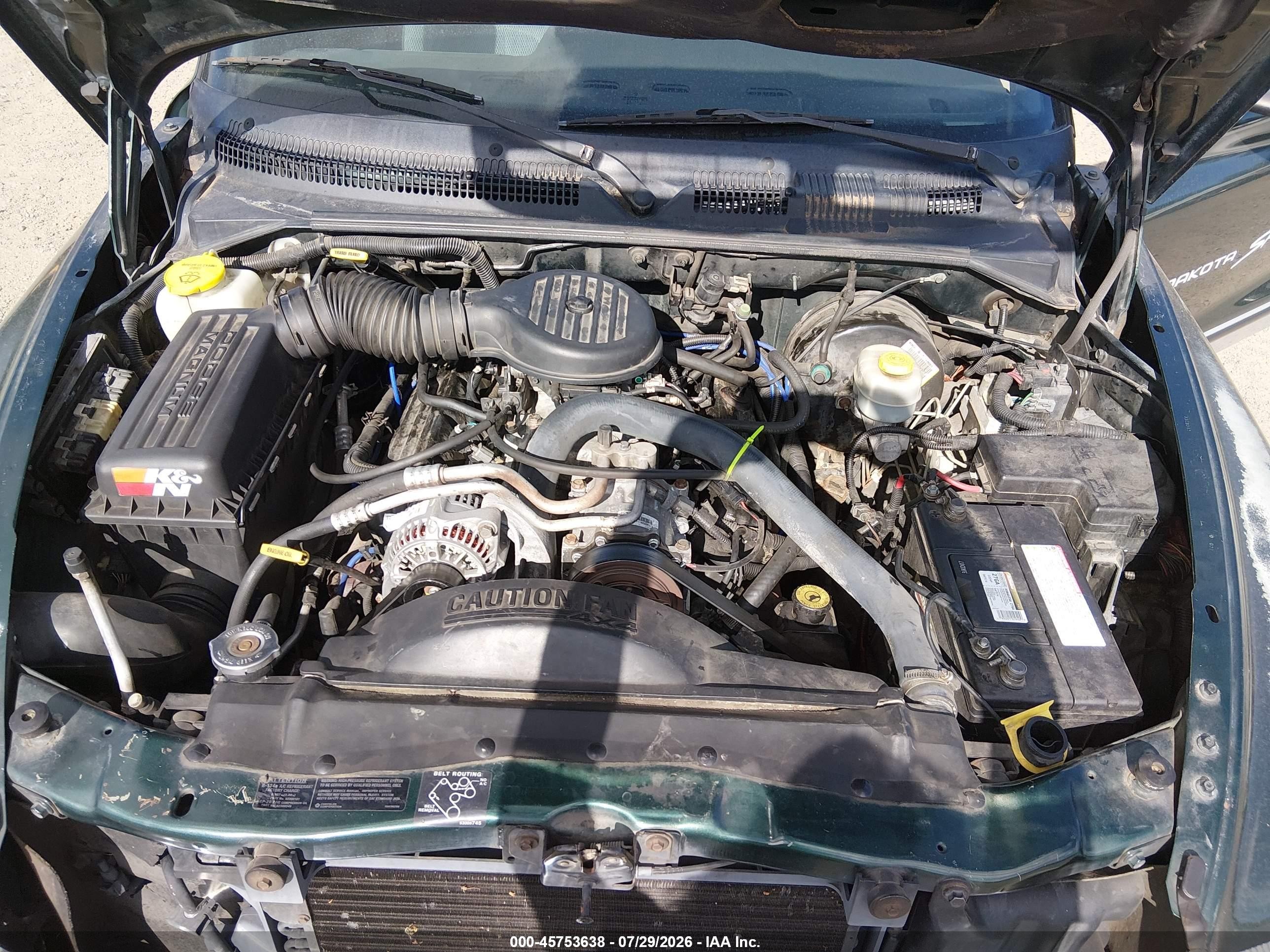 1999 Dodge Dakota Slt/sport Green vin: 1B7GG22Y3XS204346
