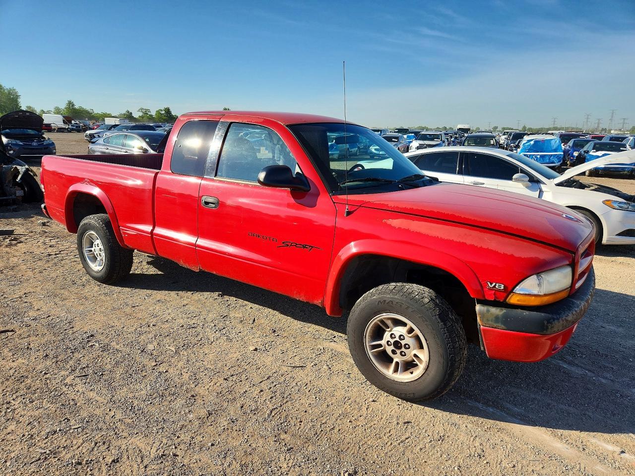 1999 Dodge Dakota Red vin: 1B7GG22Y3XS304382
