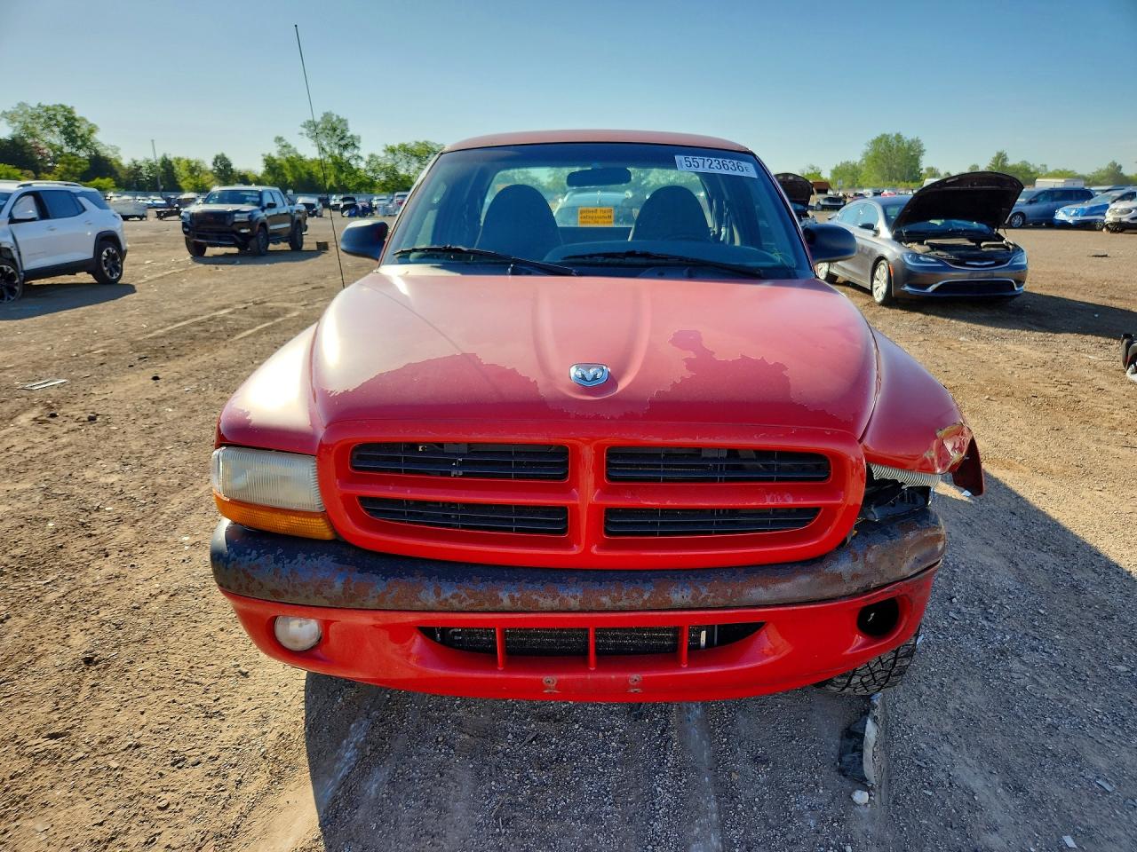 1999 Dodge Dakota Red vin: 1B7GG22Y3XS304382