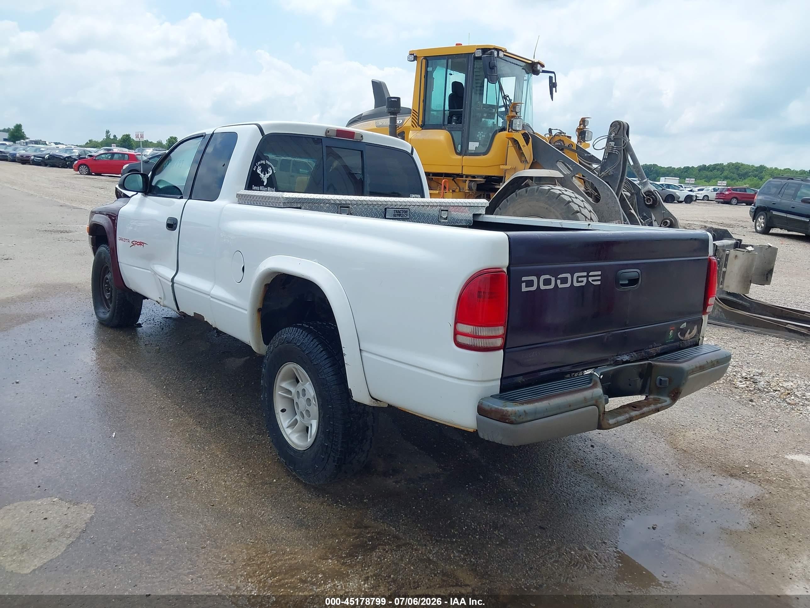 1998 Dodge Dakota Slt/sport Белый vin: 1B7GG22Y4WS607086