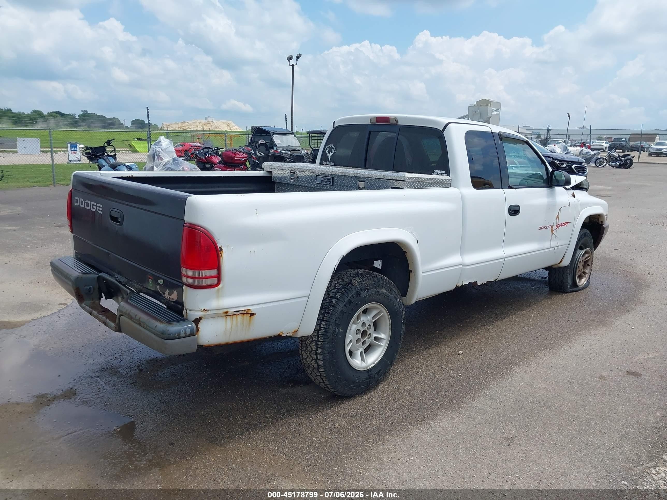 1998 Dodge Dakota Slt/sport Белый vin: 1B7GG22Y4WS607086