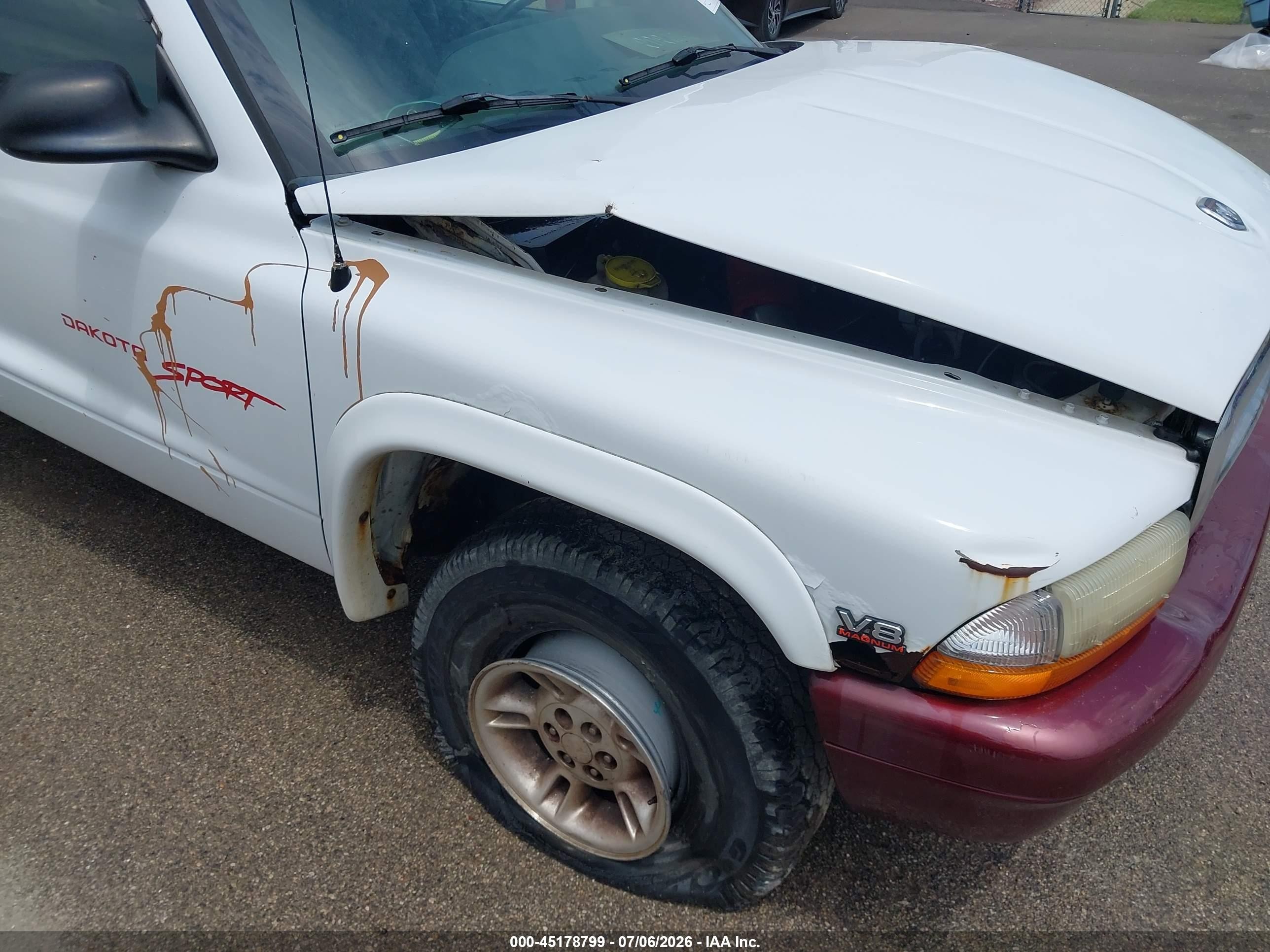 1998 Dodge Dakota Slt/sport Белый vin: 1B7GG22Y4WS607086