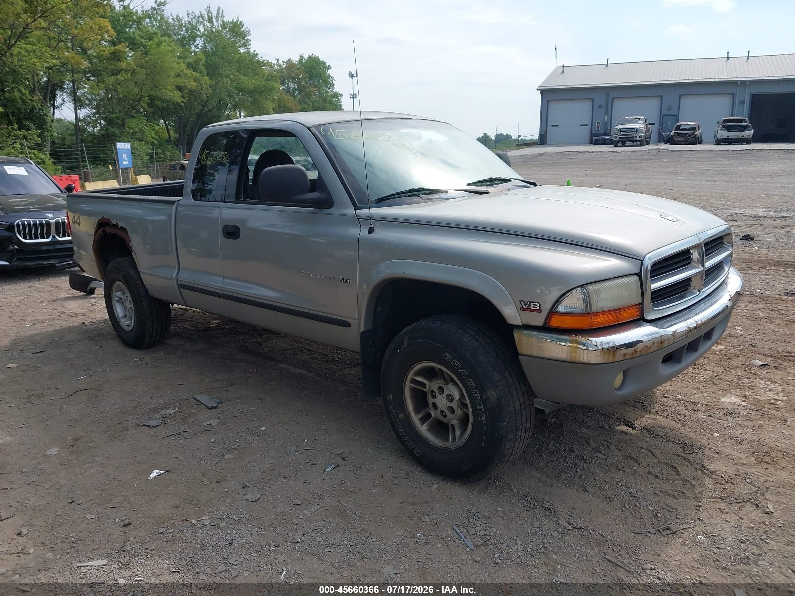 1998 Dodge Dakota Slt/sport Silver vin: 1B7GG22Y6WS503182