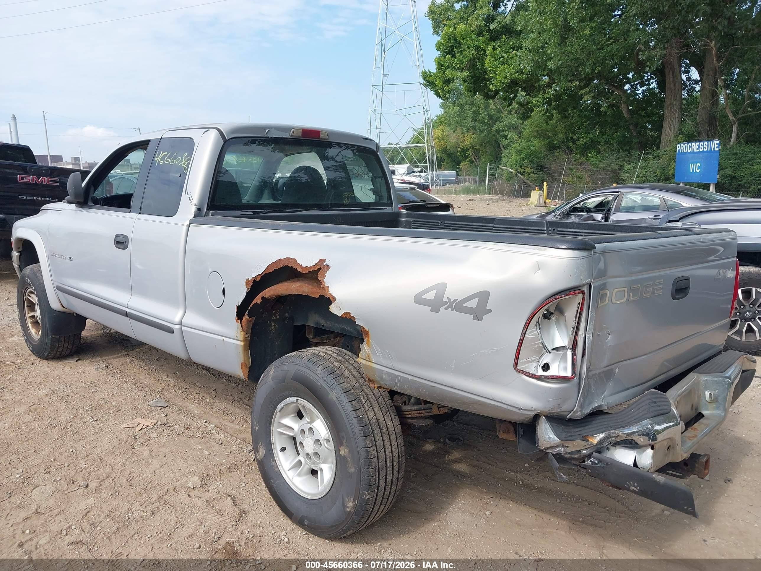 1998 Dodge Dakota Slt/sport Silver vin: 1B7GG22Y6WS503182