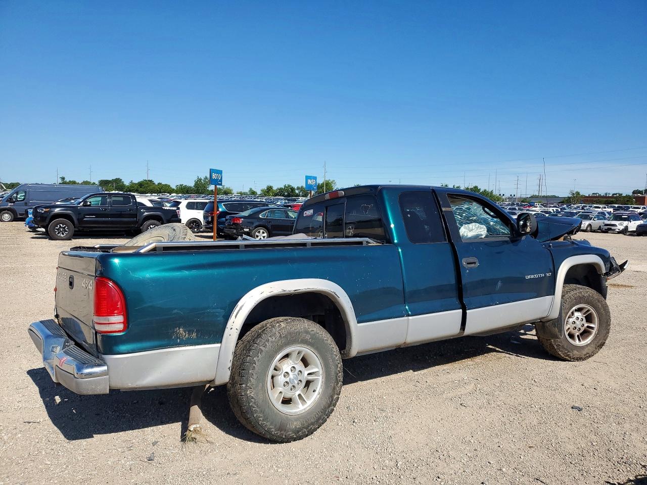 1998 Dodge Dakota Green vin: 1B7GG22Y8WS634730