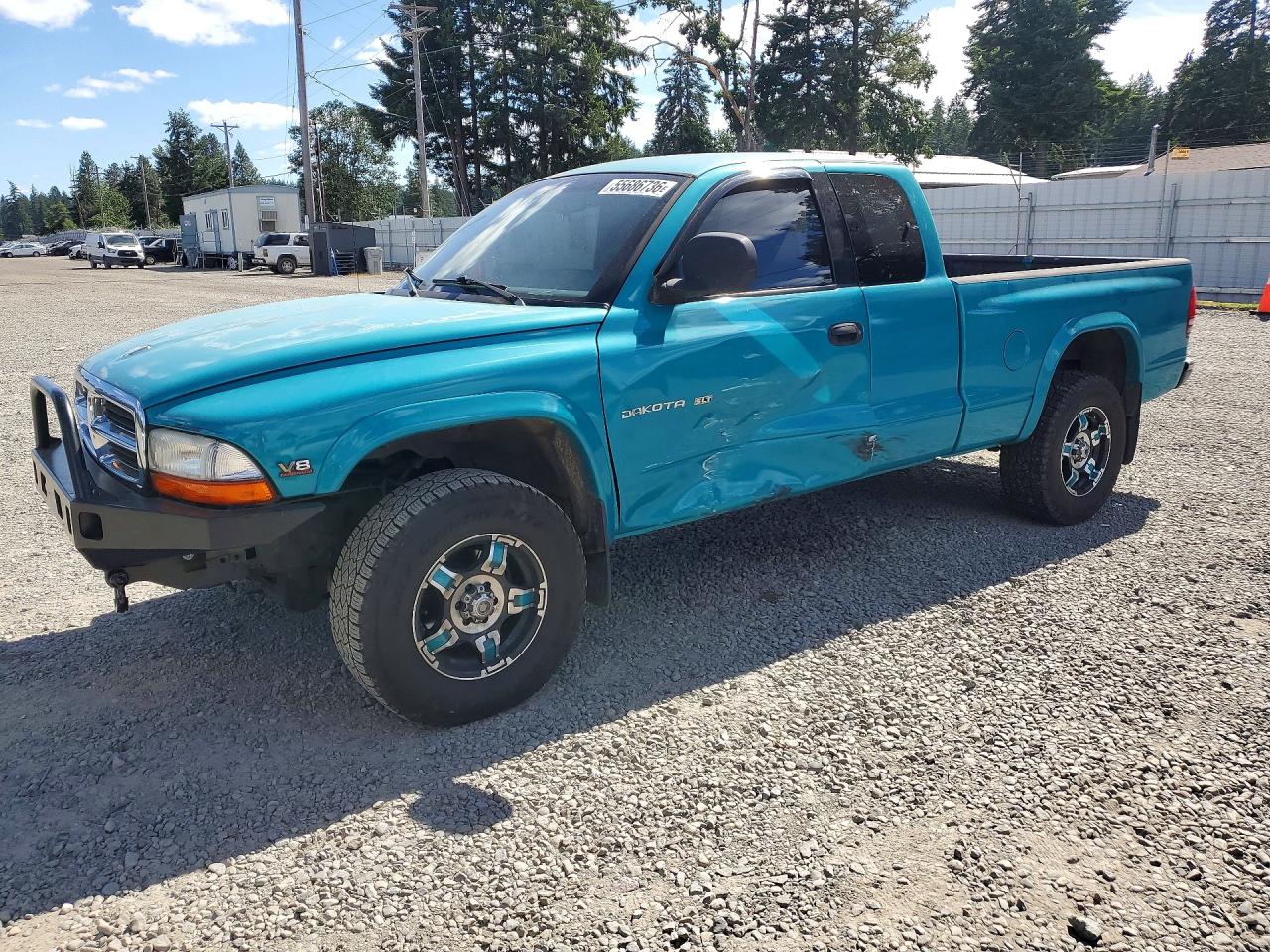 1998 Dodge Dakota Turquoise vin: 1B7GG22Y8WS658056