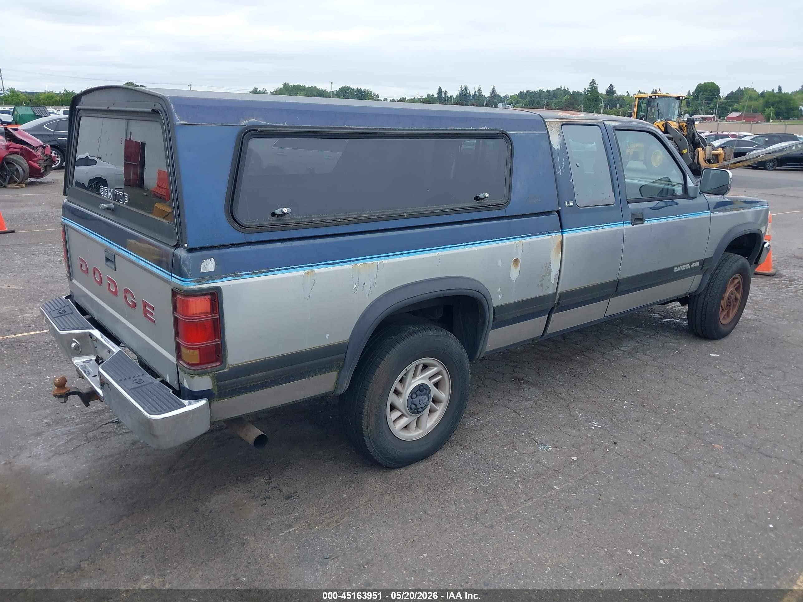 1993 Dodge Dakota   Dark Blue vin: 1B7GG23X0PS161042