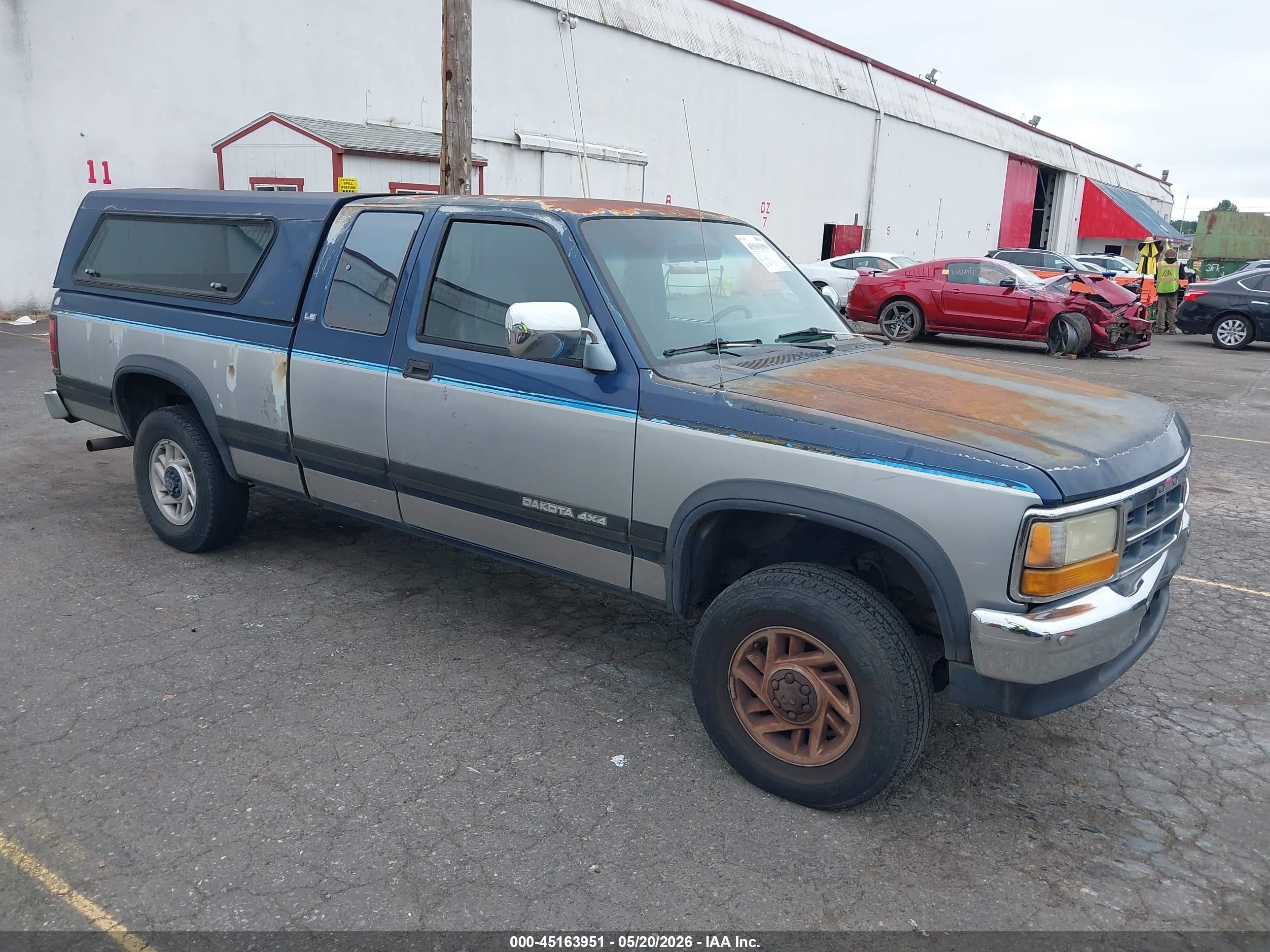 1993 Dodge Dakota   Dark Blue vin: 1B7GG23X0PS161042