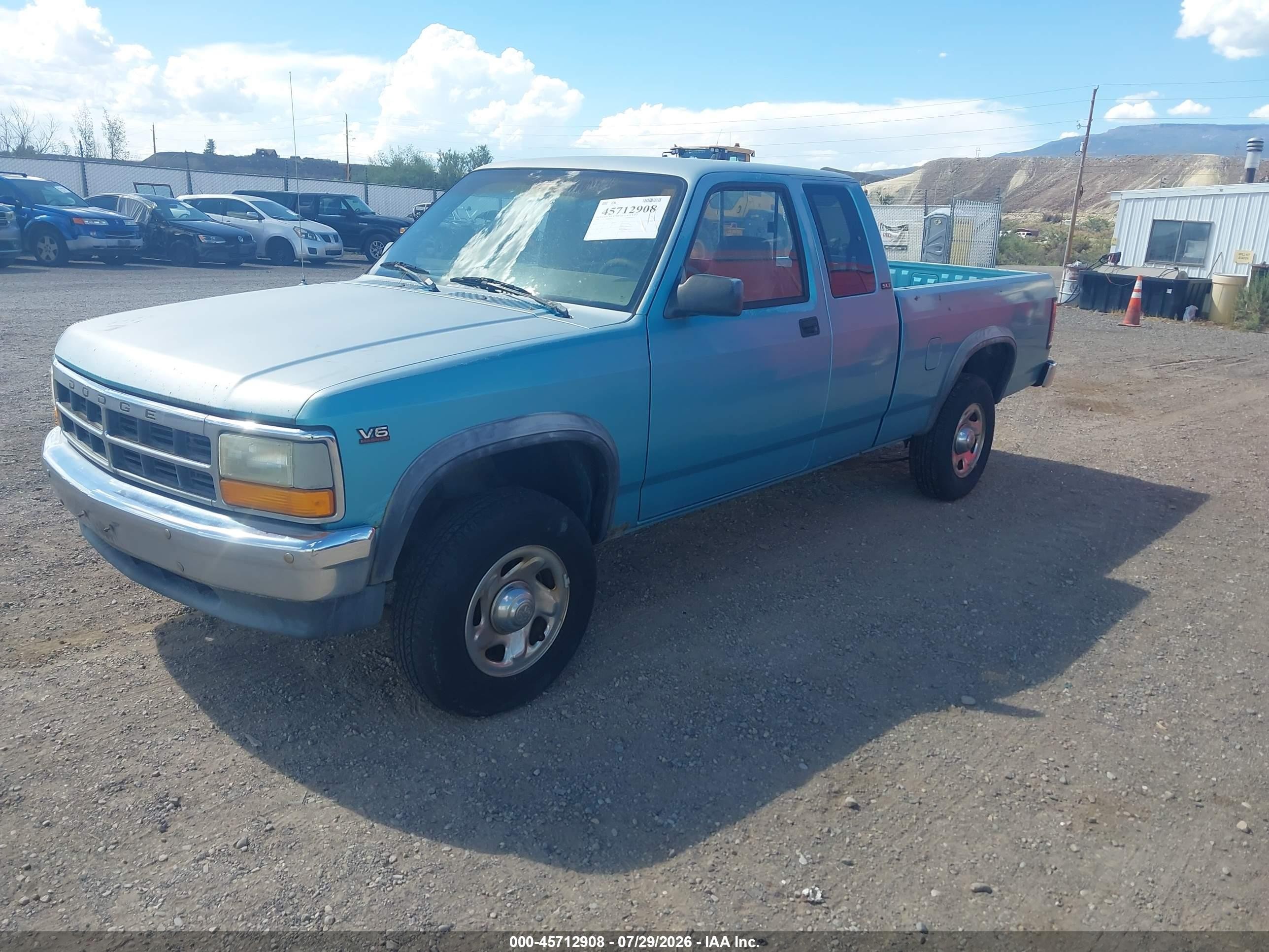 1995 Dodge Dakota   Light Blue vin: 1B7GG23X2SW953257