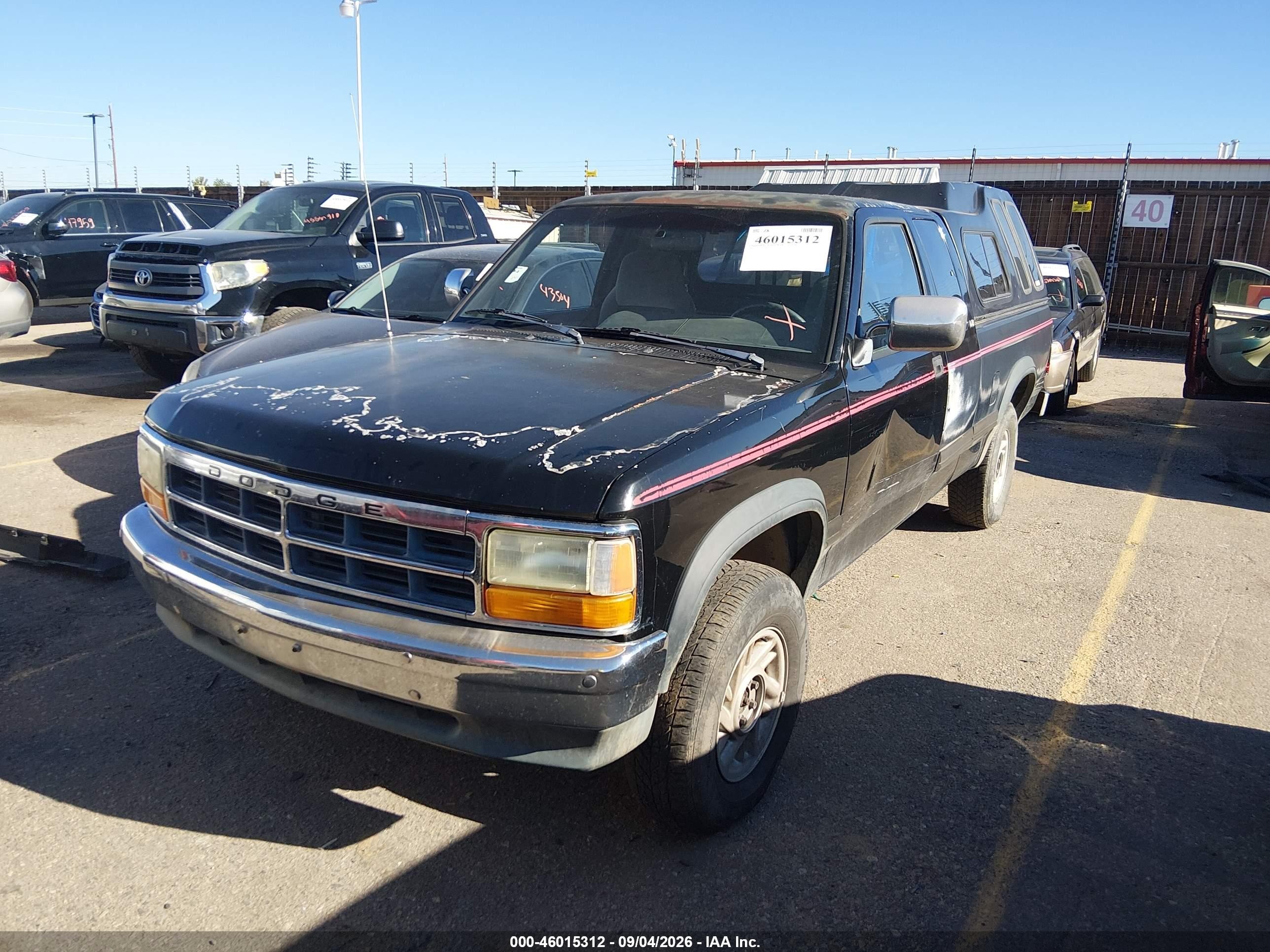 1992 Dodge Dakota   Black vin: 1B7GG23X4NS620201