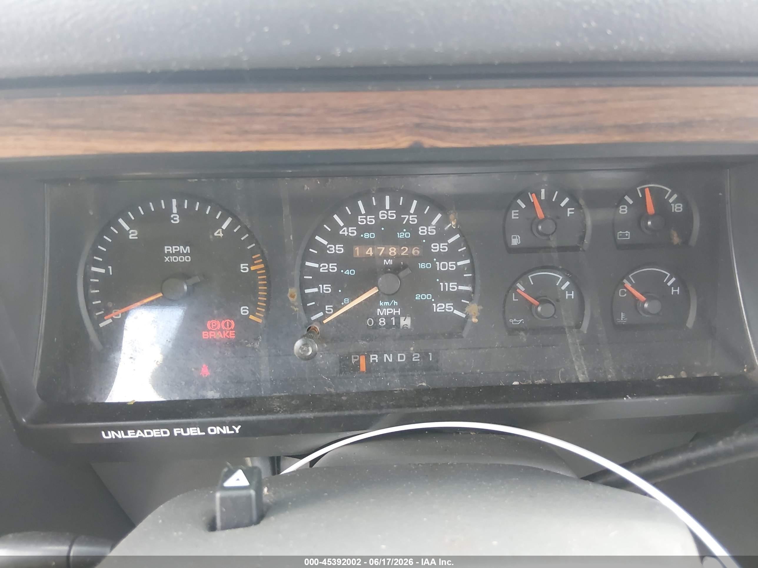 1993 Dodge Dakota   Burgundy vin: 1B7GG23Y0PS290570