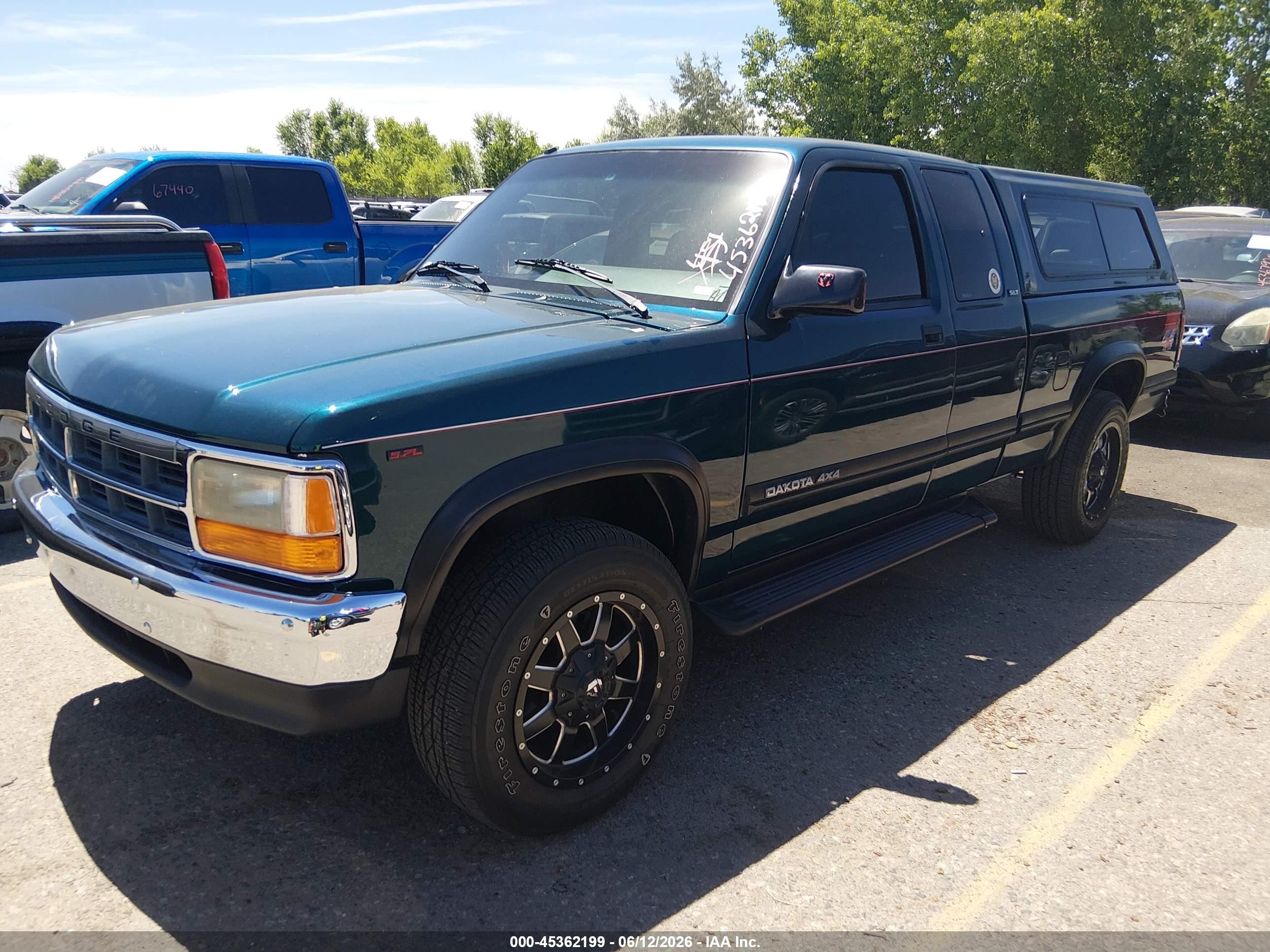 1994 Dodge Dakota   Green vin: 1B7GG23Y1RS704359