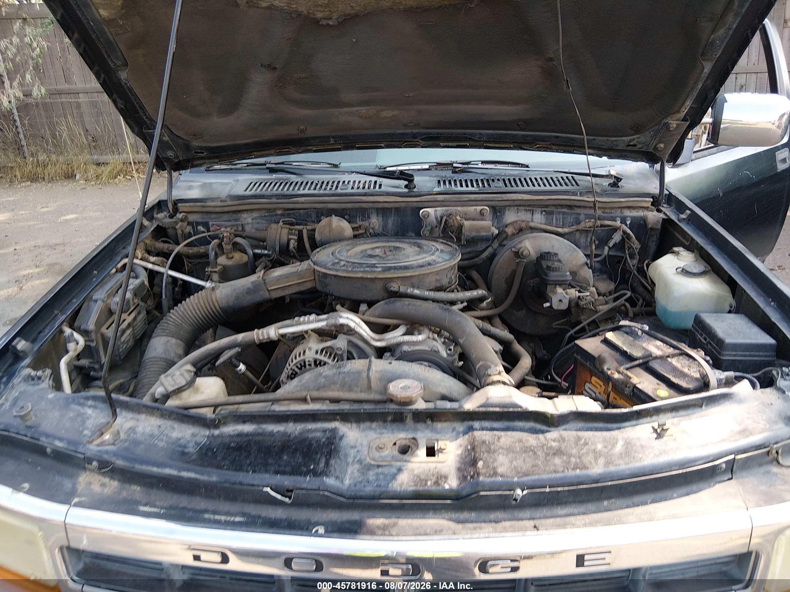 1995 Dodge Dakota Black vin: 1B7GG23Y3SS164924