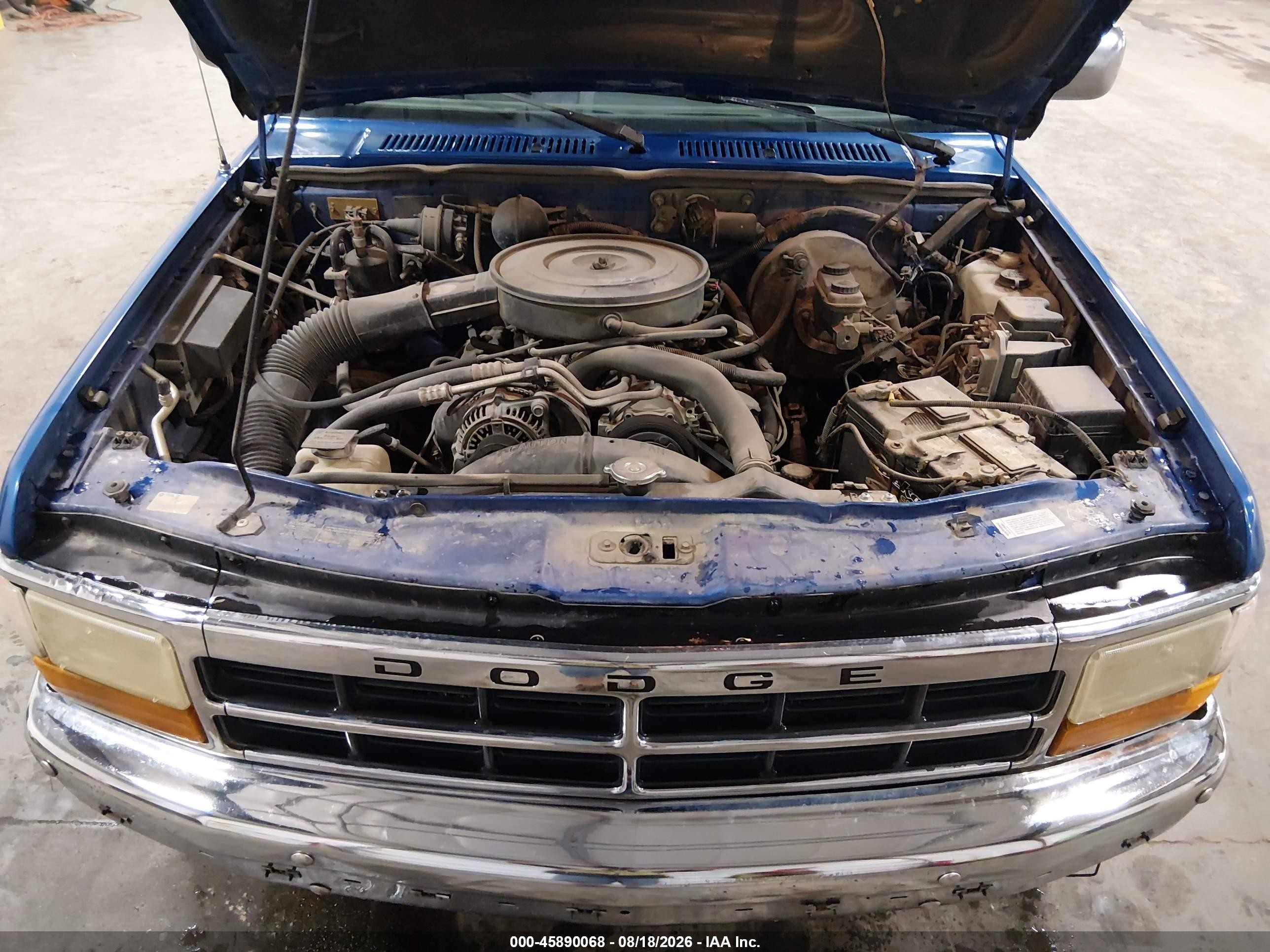 1996 Dodge Dakota   Blue vin: 1B7GG23Y5TS679084
