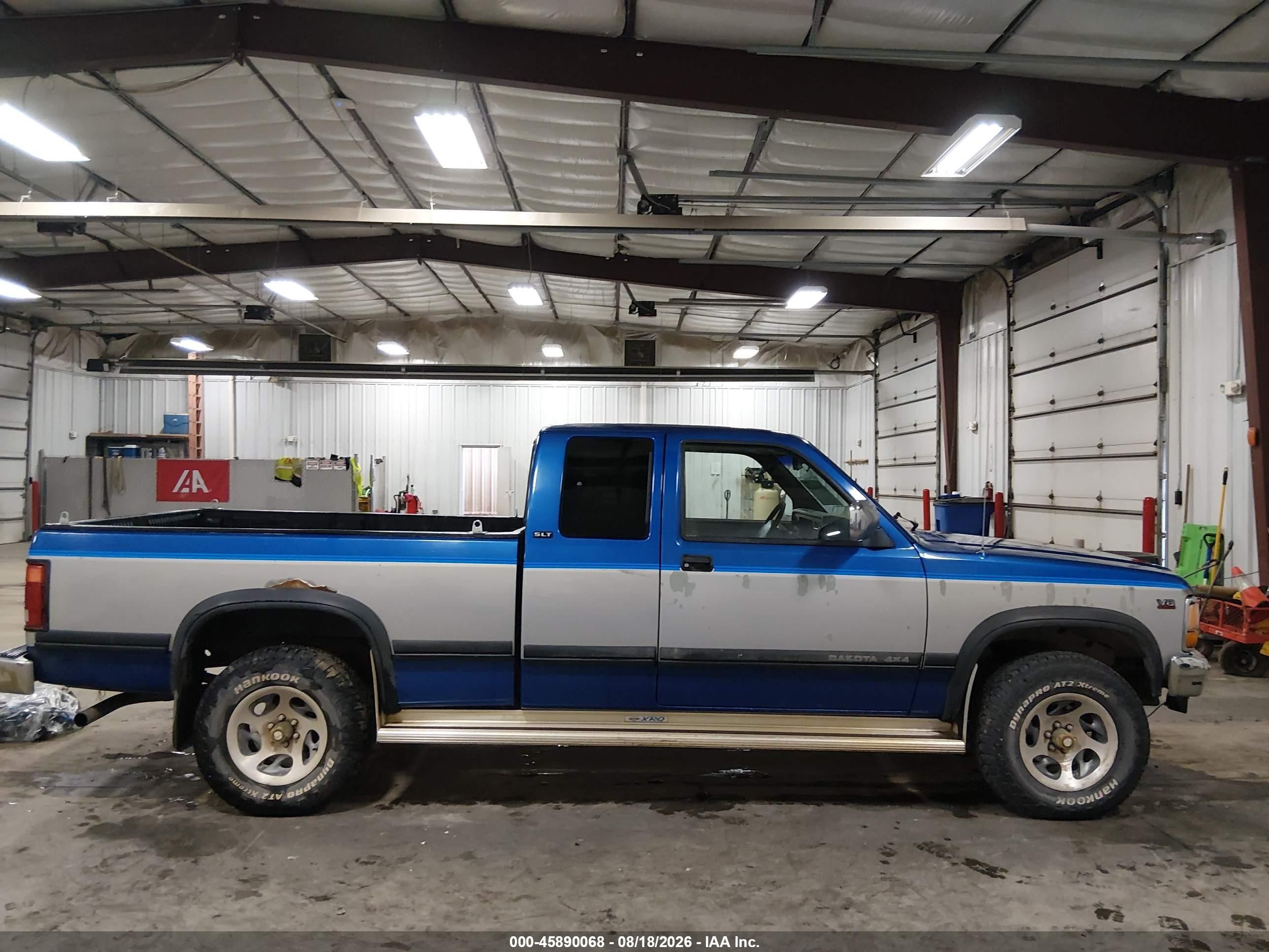 1996 Dodge Dakota   Blue vin: 1B7GG23Y5TS679084