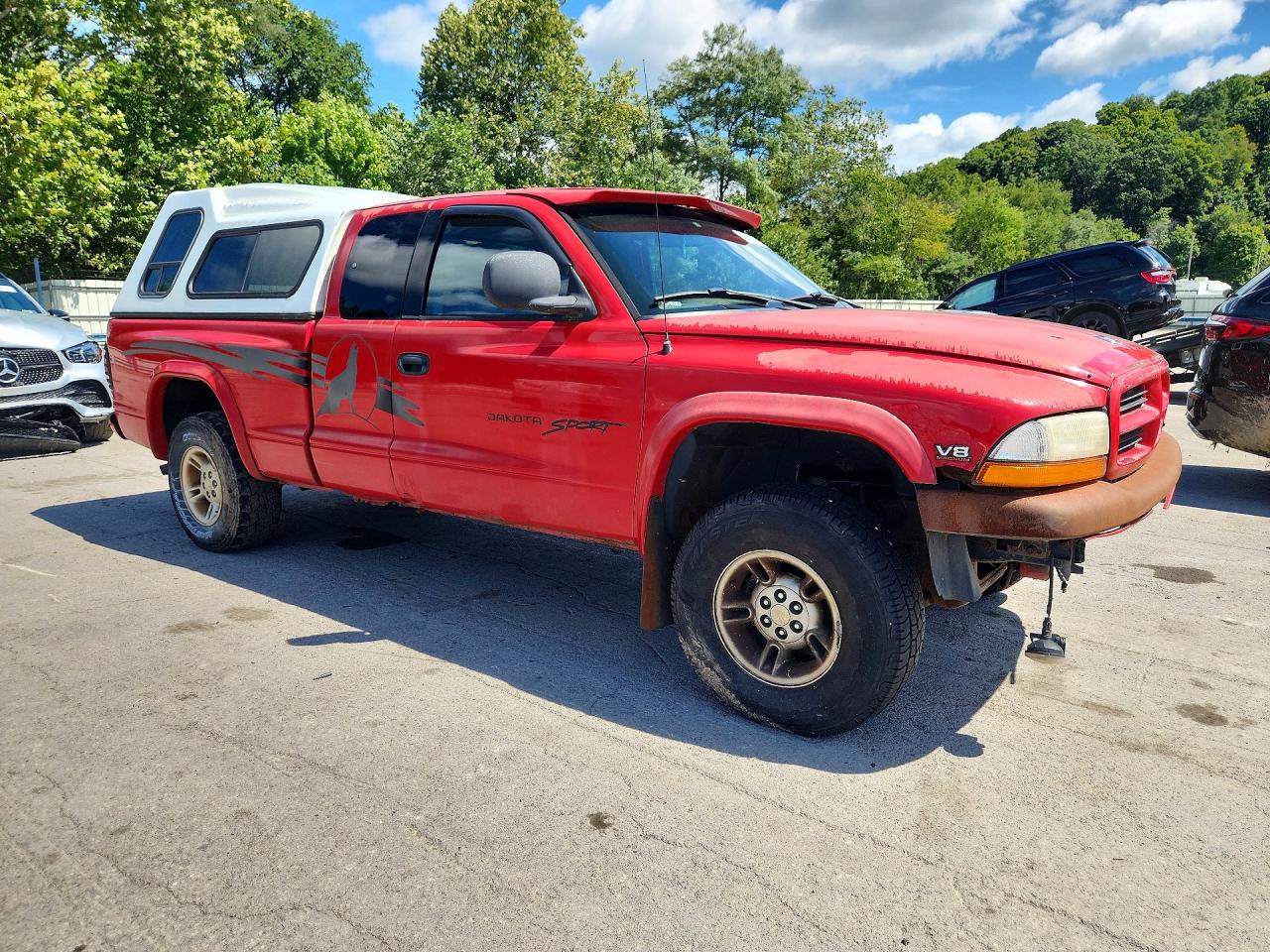 1997 Dodge Dakota Red vin: 1B7GG23Y5VS253267