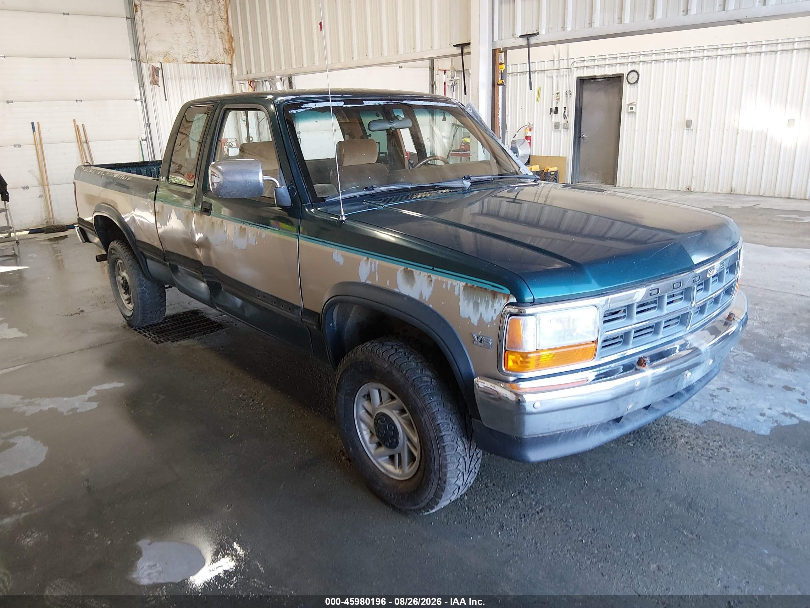 1993 Dodge Dakota Green vin: 1B7GG23Y6PS146280