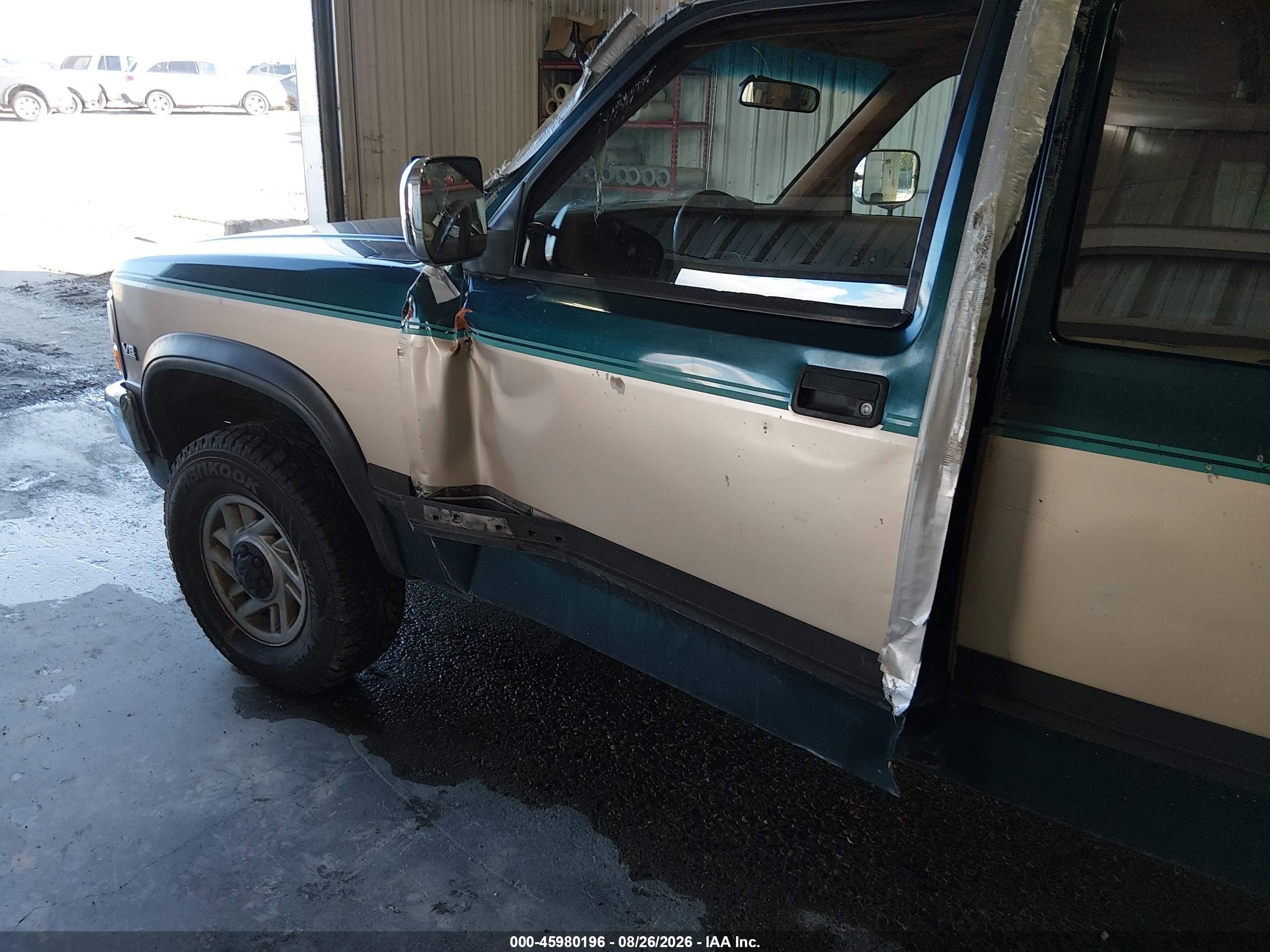 1993 Dodge Dakota Green vin: 1B7GG23Y6PS146280