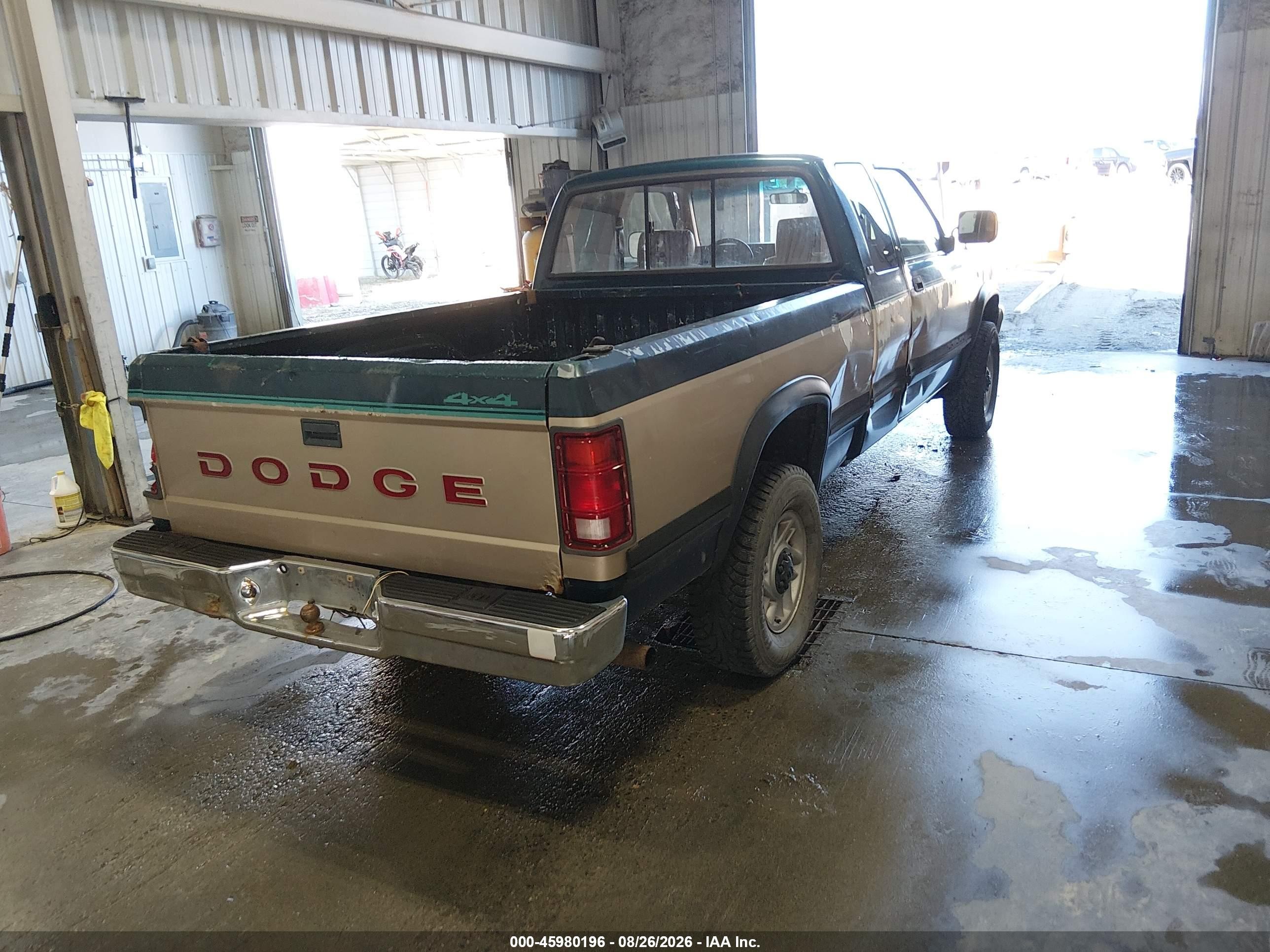 1993 Dodge Dakota Green vin: 1B7GG23Y6PS146280