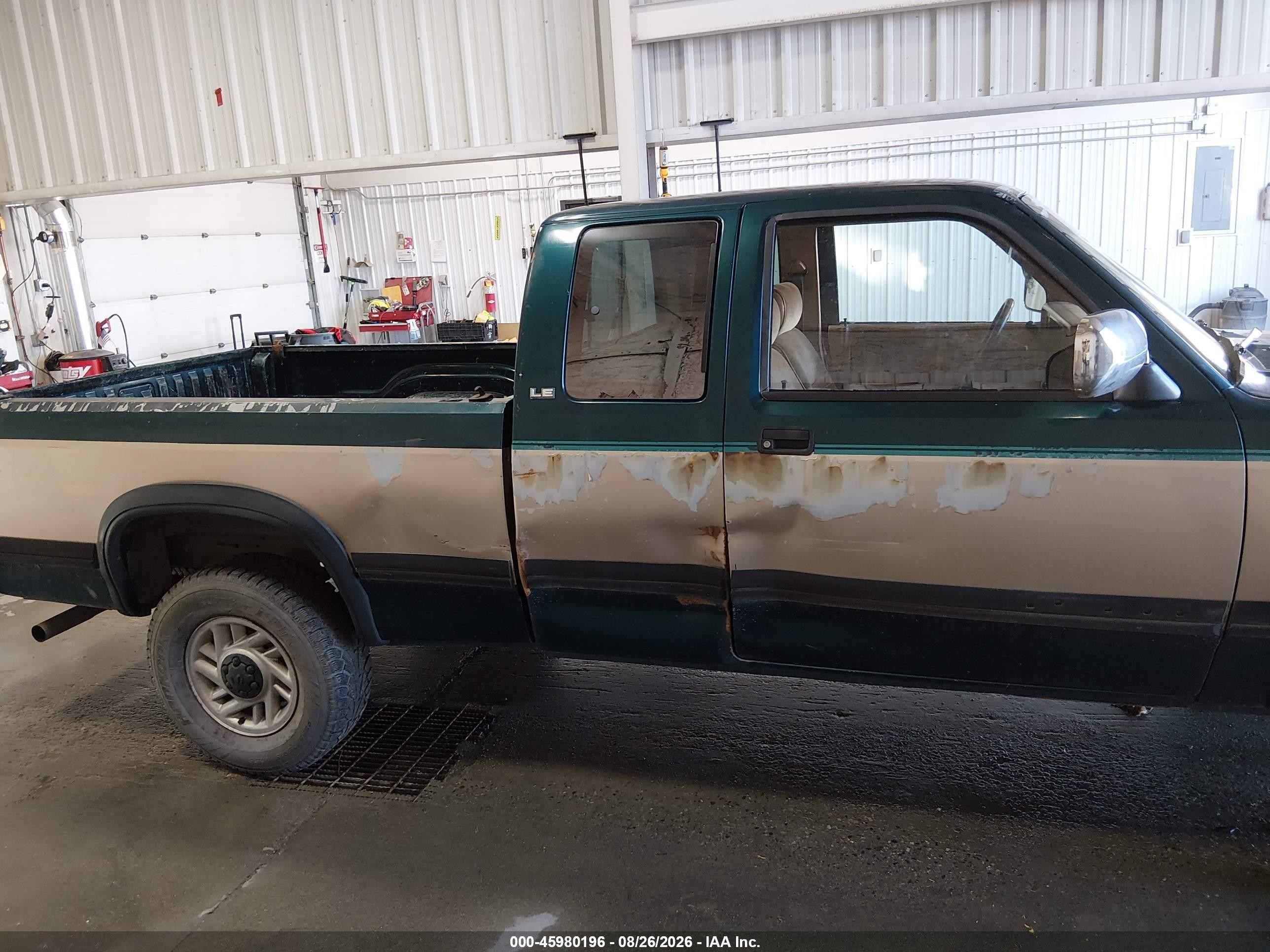 1993 Dodge Dakota Green vin: 1B7GG23Y6PS146280