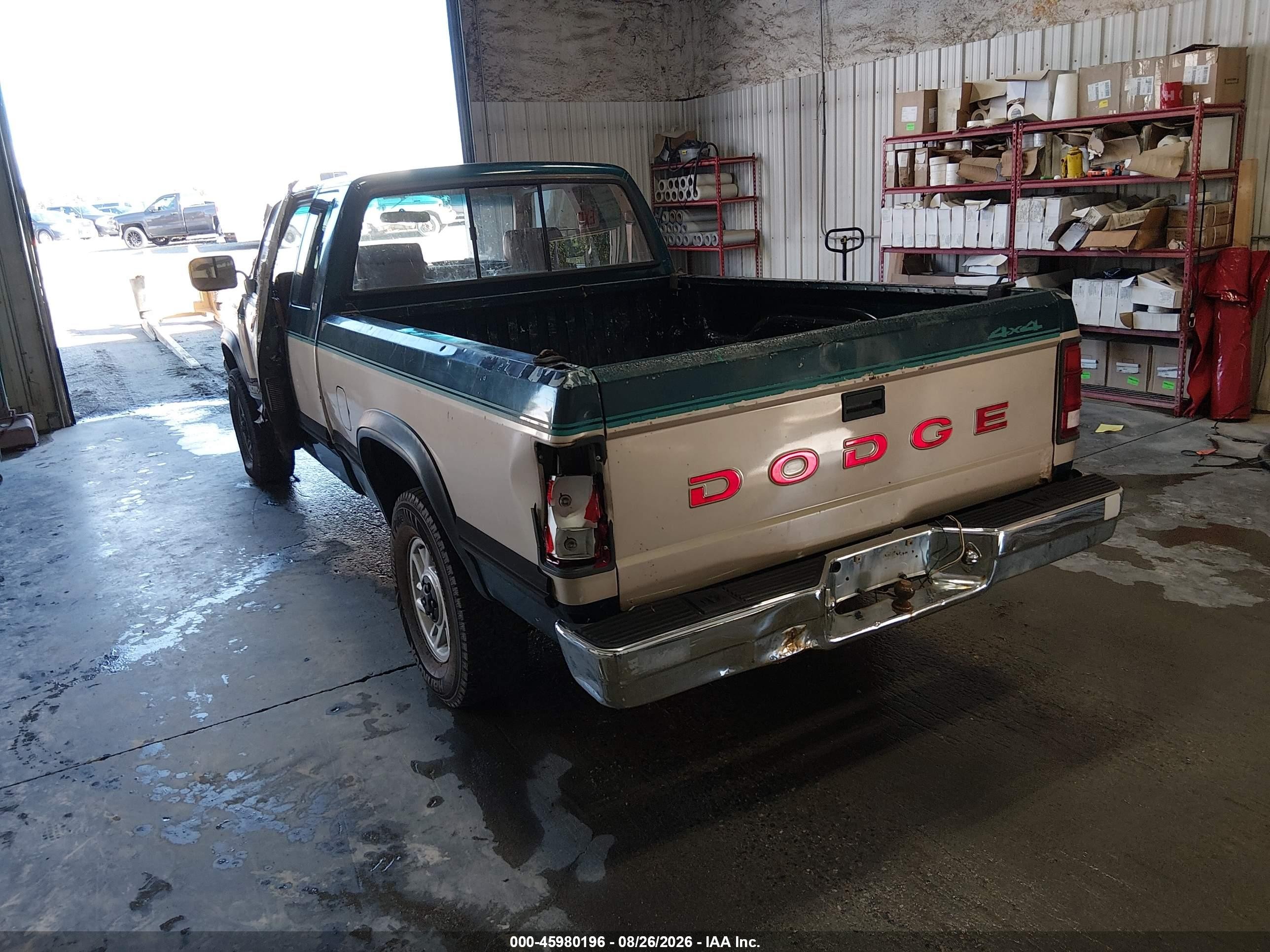 1993 Dodge Dakota Green vin: 1B7GG23Y6PS146280
