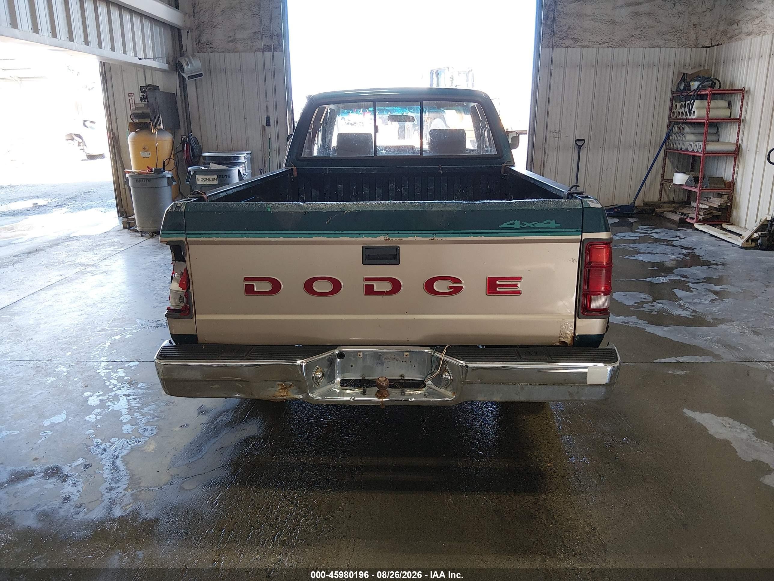 1993 Dodge Dakota Green vin: 1B7GG23Y6PS146280