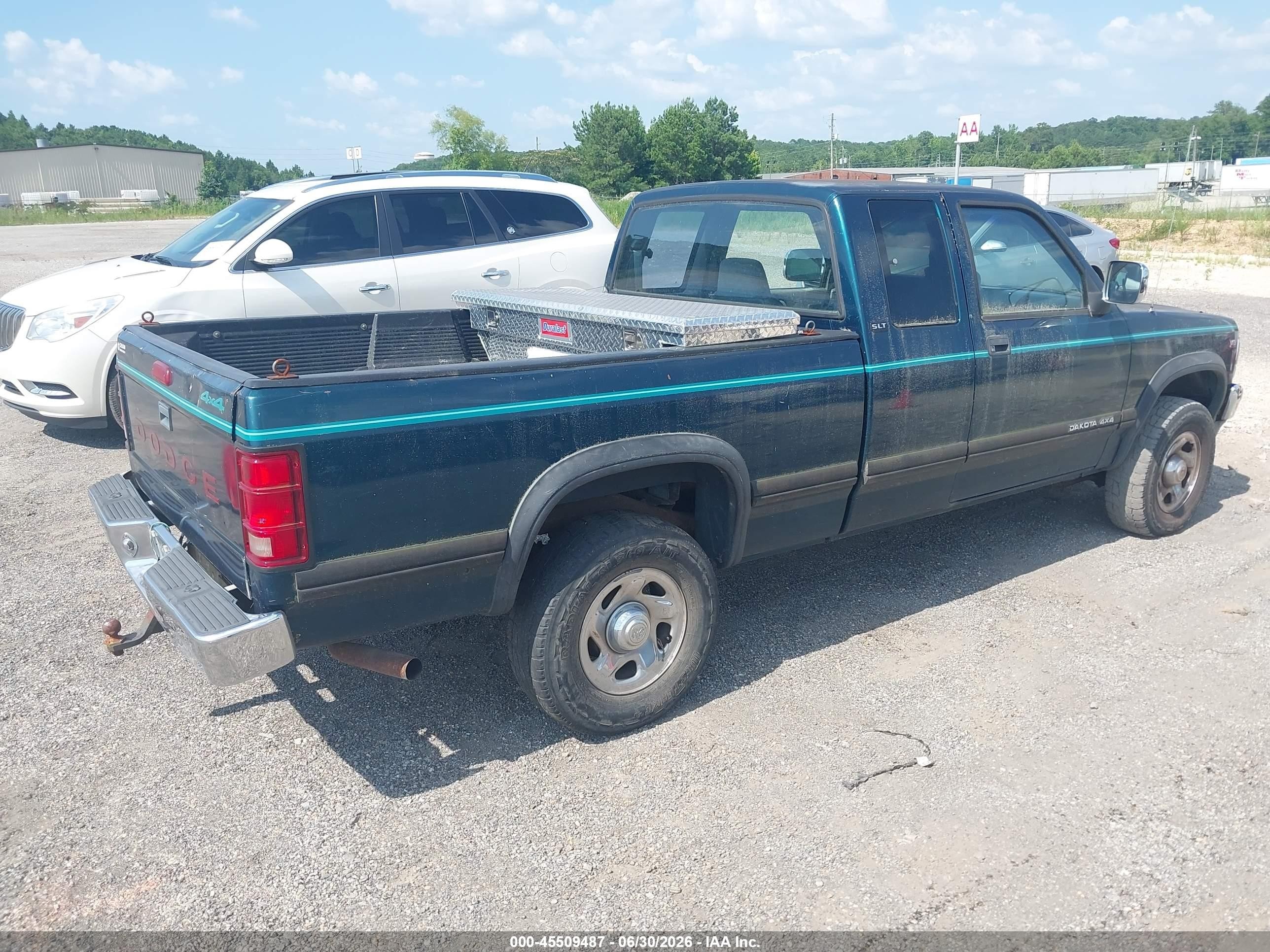 1994 Dodge Dakota   Green vin: 1B7GG23Y7RS595261