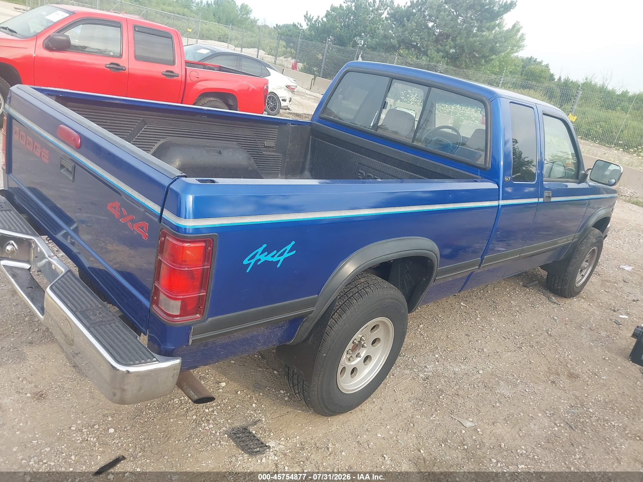 1996 Dodge Dakota   Blue vin: 1B7GG23Y7TS560372