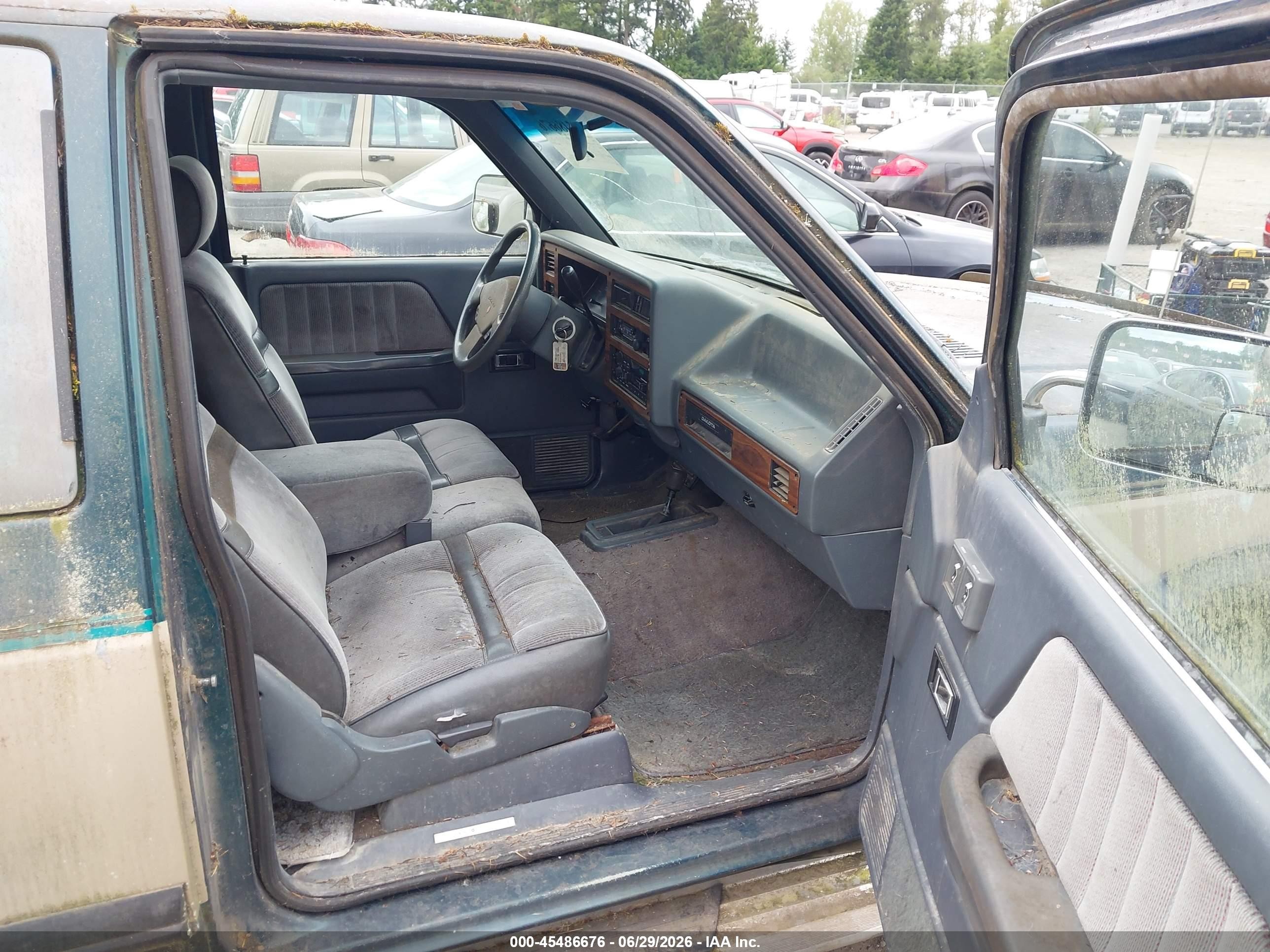 1993 Dodge Dakota   Зеленый vin: 1B7GG23Y8PS160875