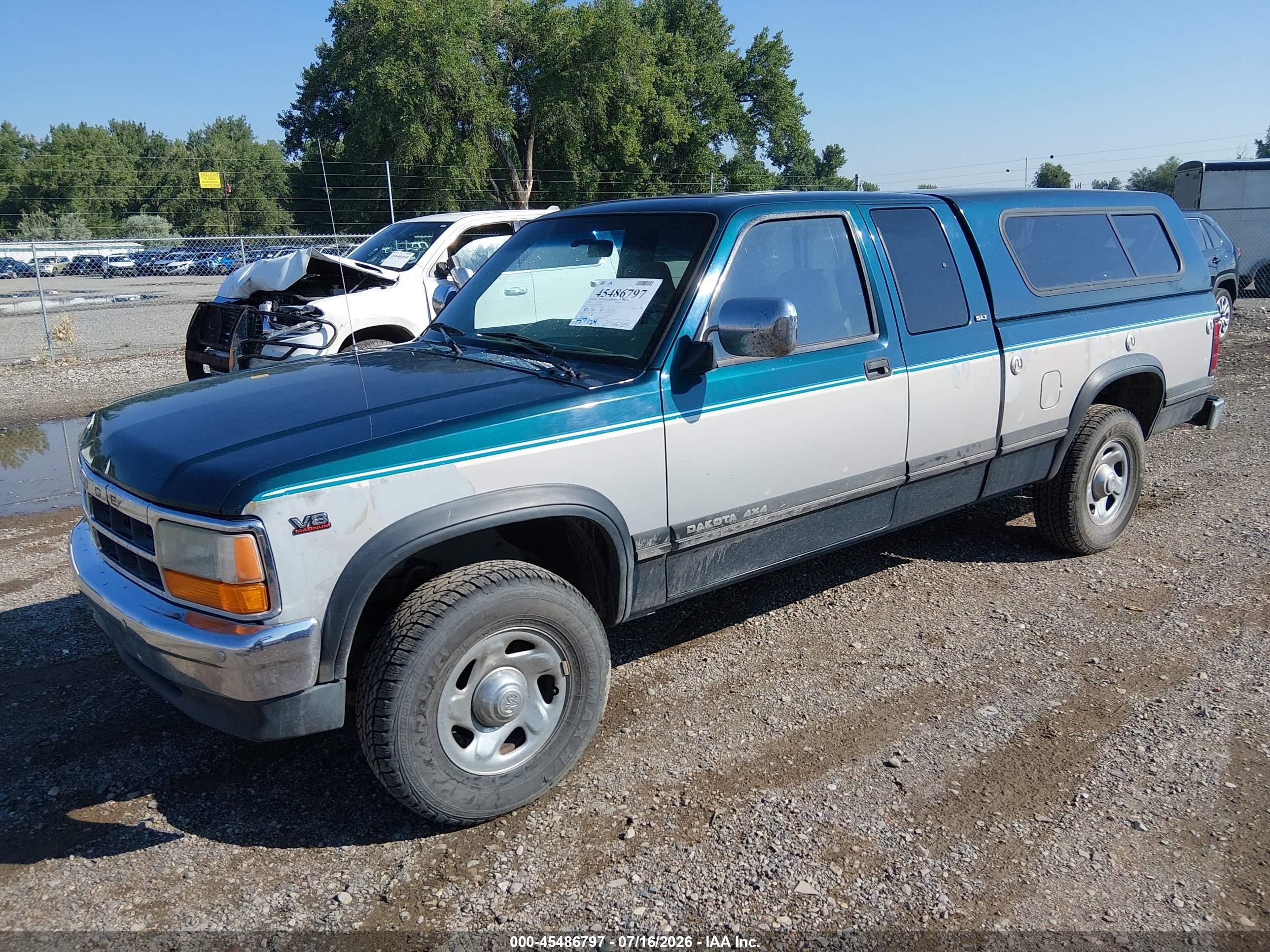1995 Dodge Dakota   Green vin: 1B7GG23YXSS276670