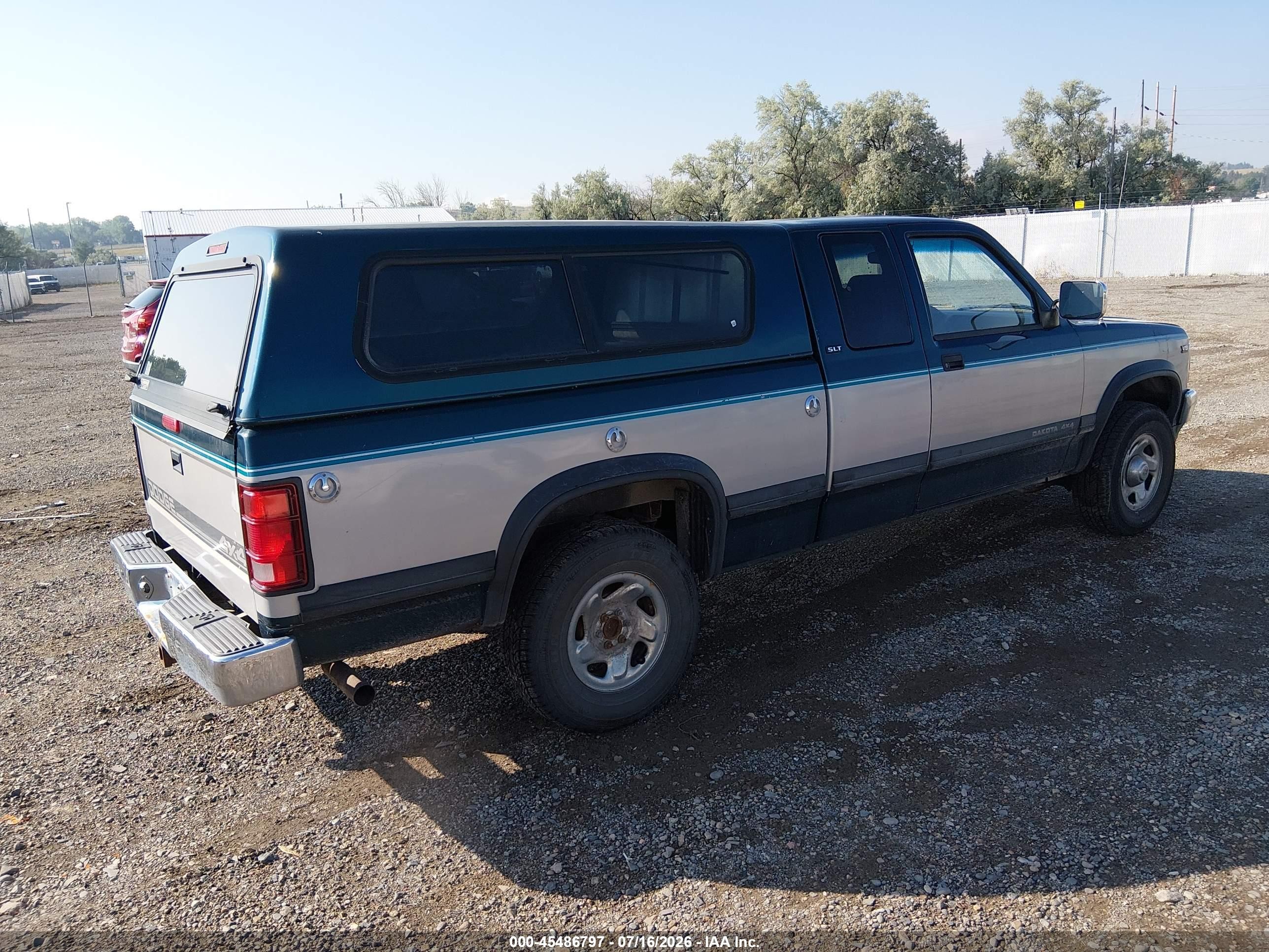 1995 Dodge Dakota   Green vin: 1B7GG23YXSS276670