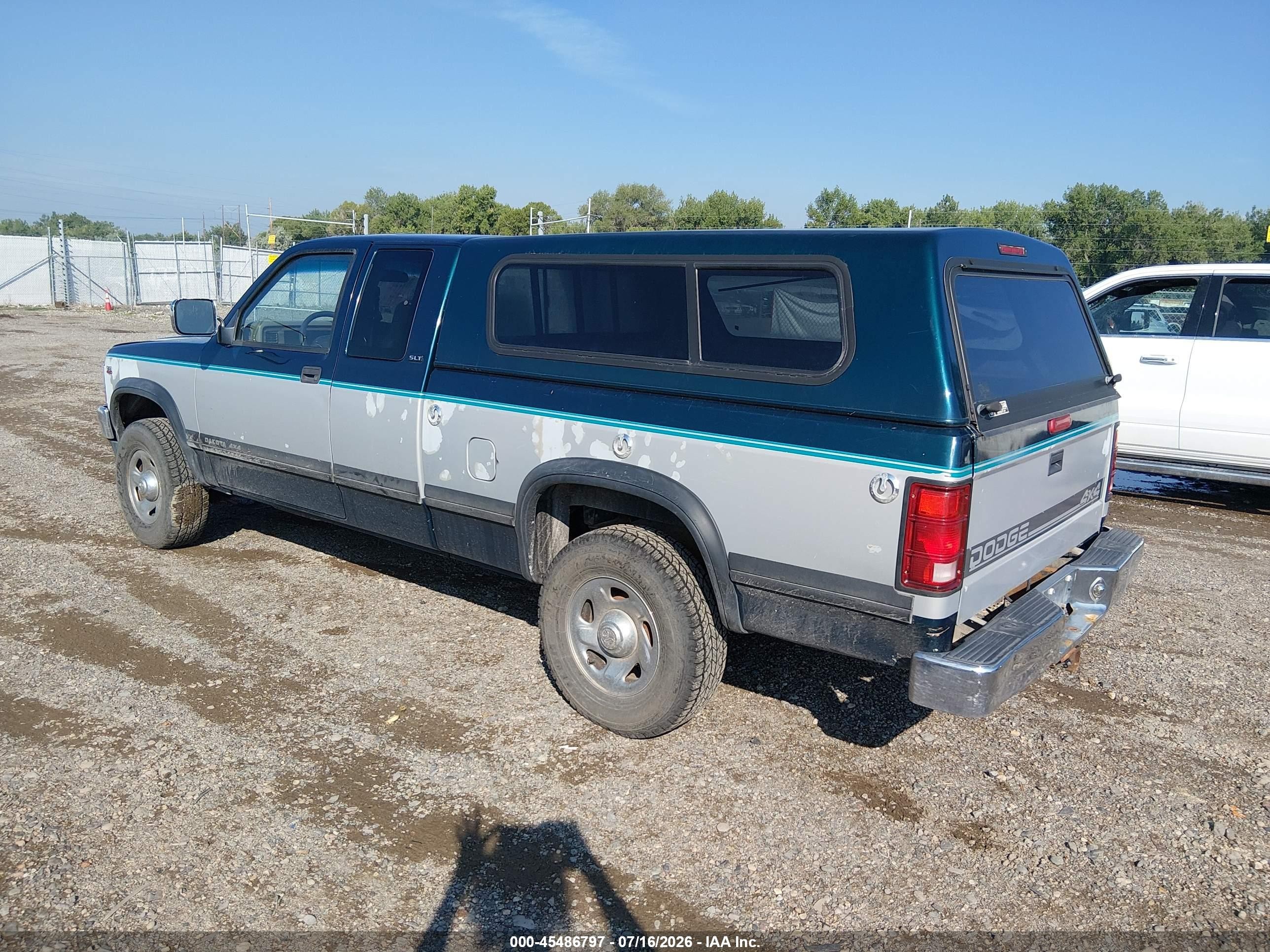 1995 Dodge Dakota   Green vin: 1B7GG23YXSS276670