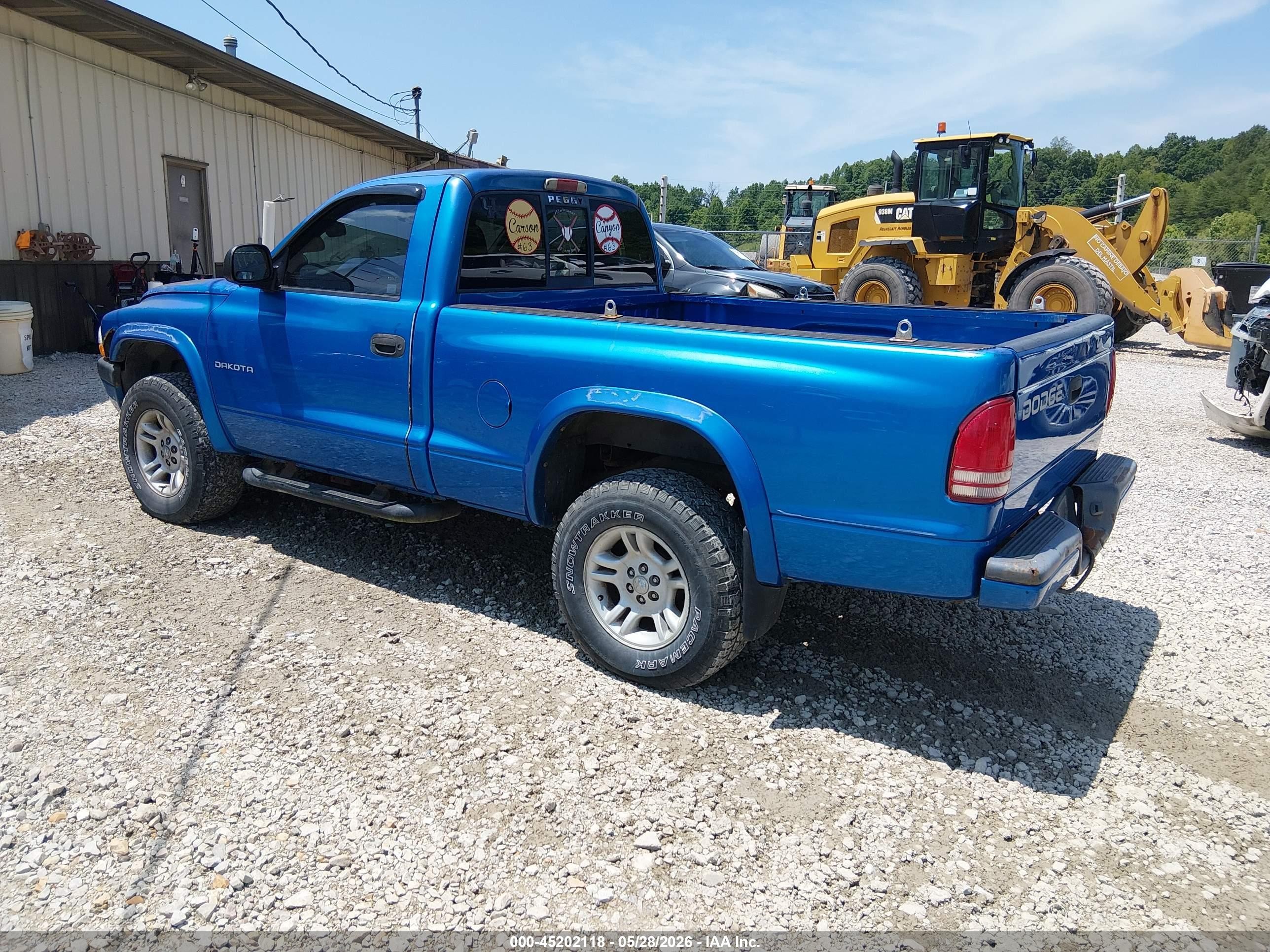 2001 Dodge Dakota Slt/sport Blue vin: 1B7GG26N71S275704